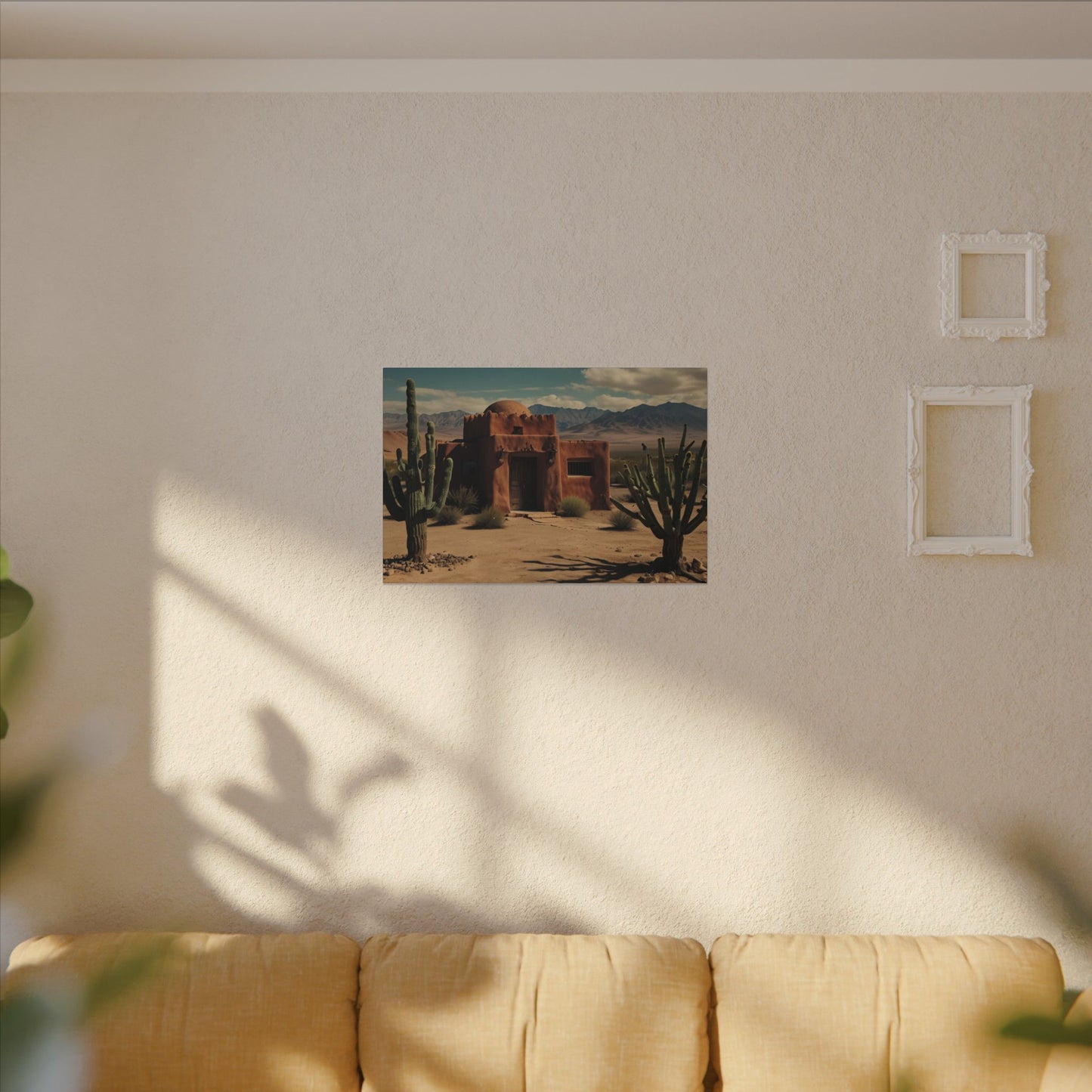 Southwestern Wall Art |  Rustic Desert Scene | Mantle Art Decor