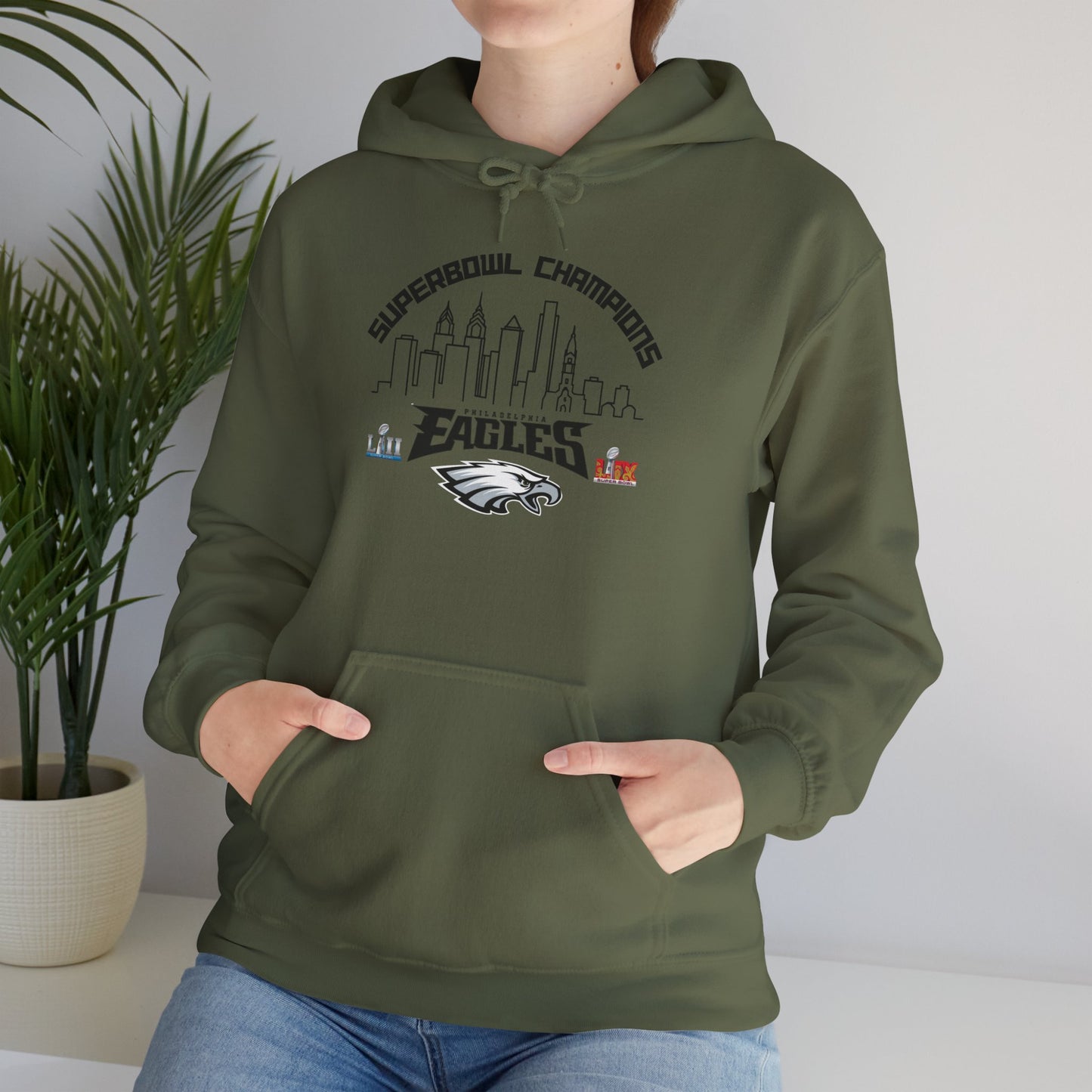 Philadelphia Football Super Bowl Champions Hoodie, Philly Skyline Football Sweatshirt, Philadelphia Fan Gear
