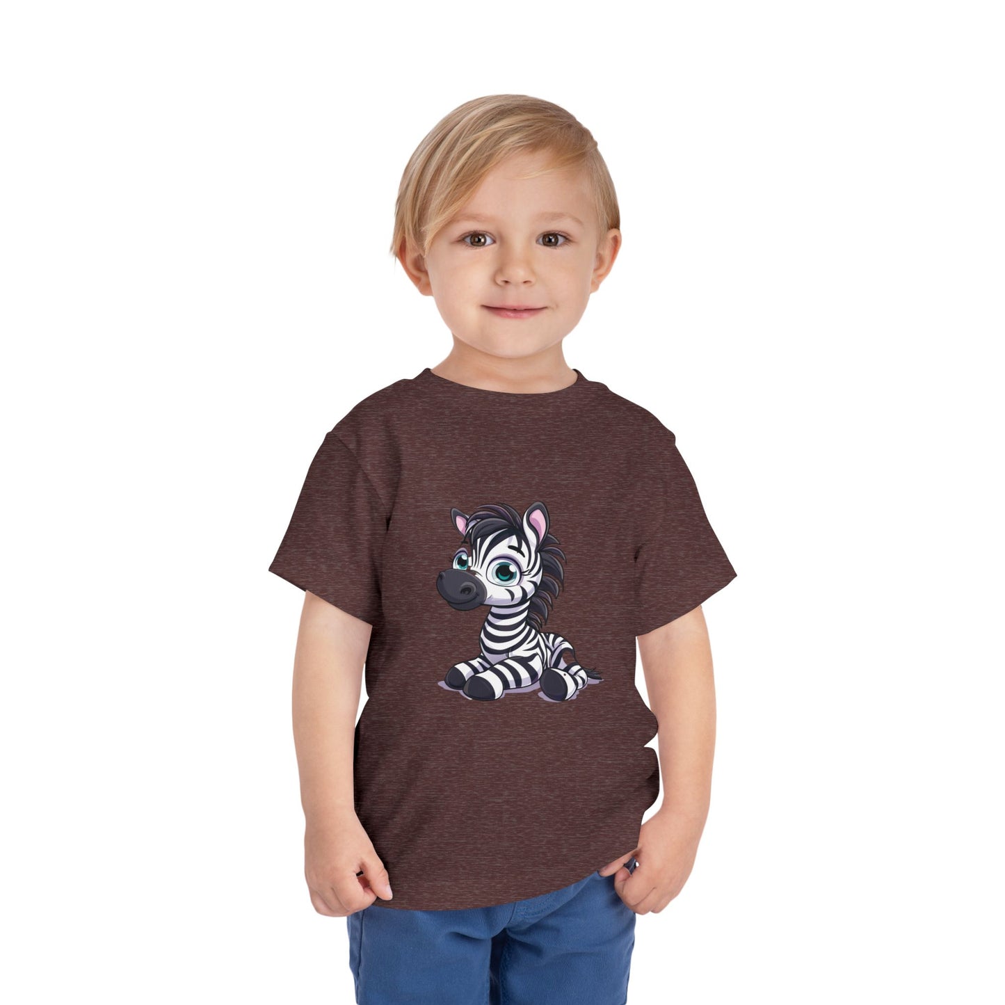 Zebra Toddler & Kids T-Shirt – Cute Safari Animal Graphic Tee for Kids, Jungle Zoo Shirt