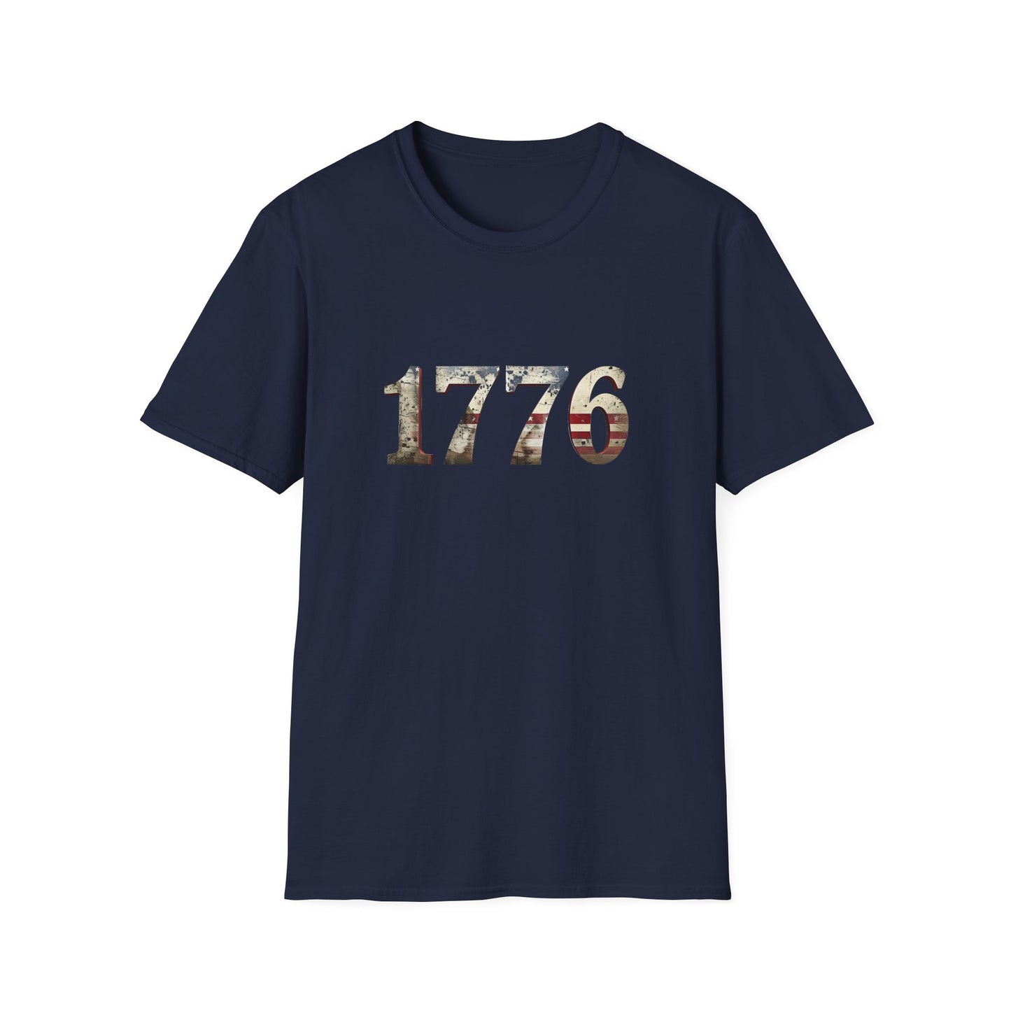 Distressed 1776 Unisex T-Shirt for 4th of July Celebration, Patriotic Tee, Vintage Independence Day Shirt, America Birthday Apparel,