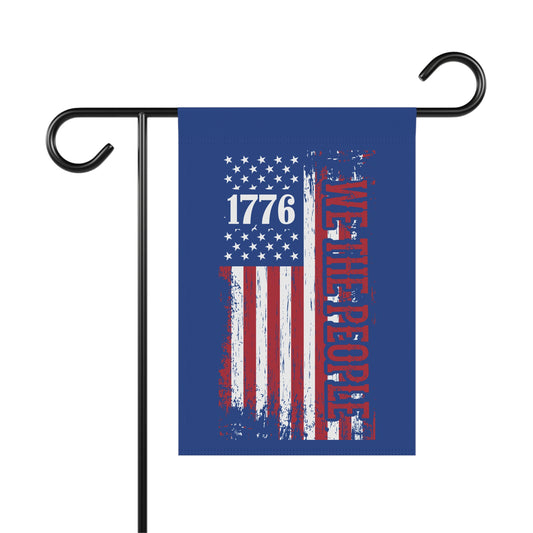 Garden Flag, Patriotic July 4th Yard Banner, Independence Day We The People Outdoor Decor, American Flag Yard Sign, USA Fourth of July Party