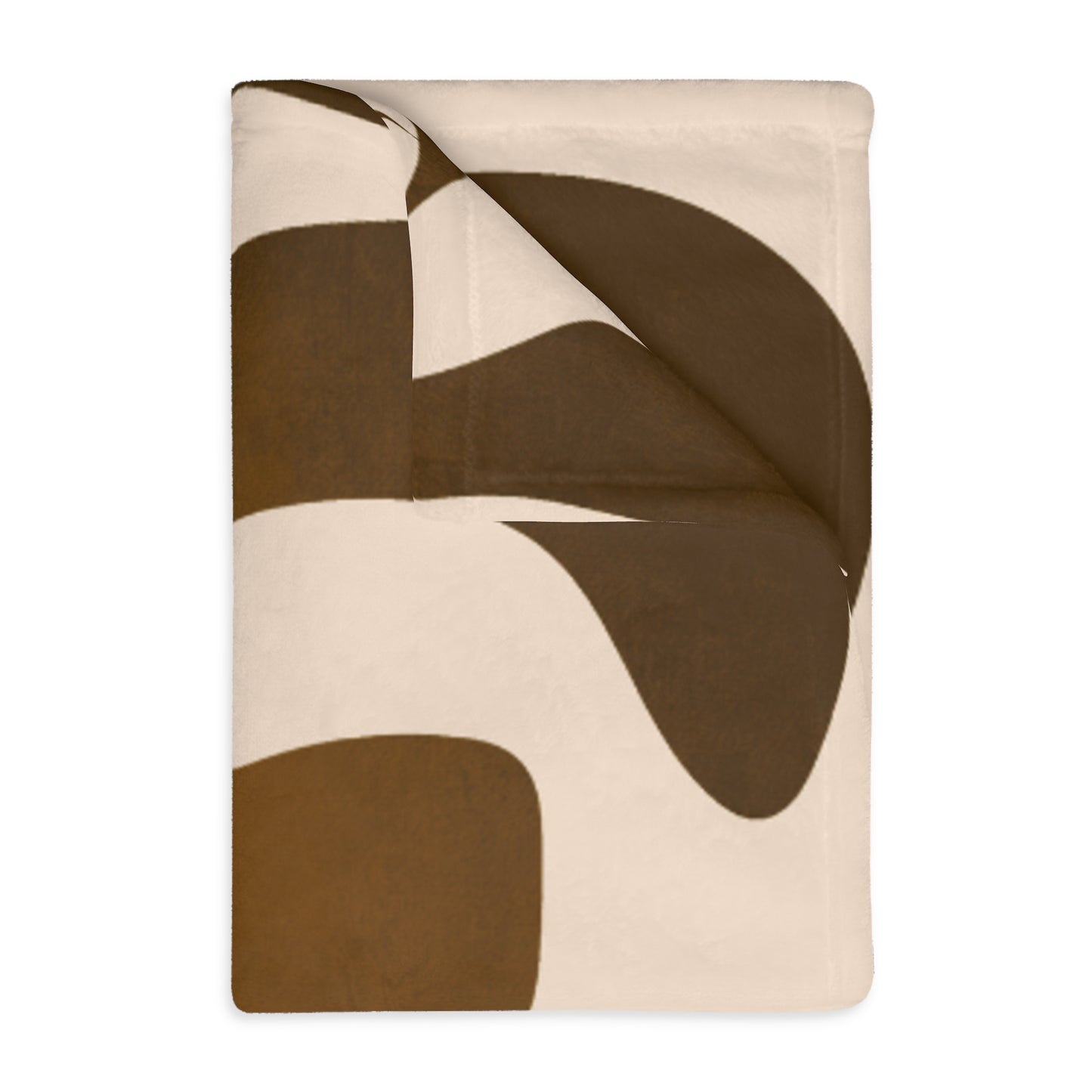 Modern Abstract Microfiber Throw Blanket | Neutral Boho Minimalist Decor