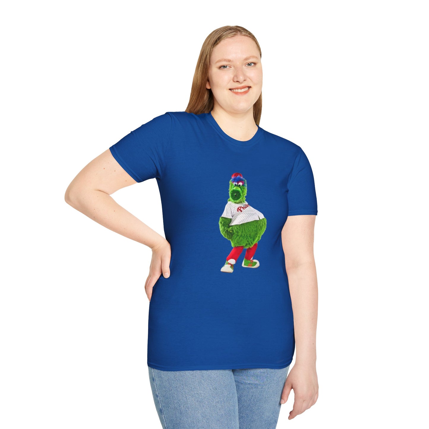 Cartoon Baseball Mascot T-Shirt | Funny Green Character Tee for Sports Lovers