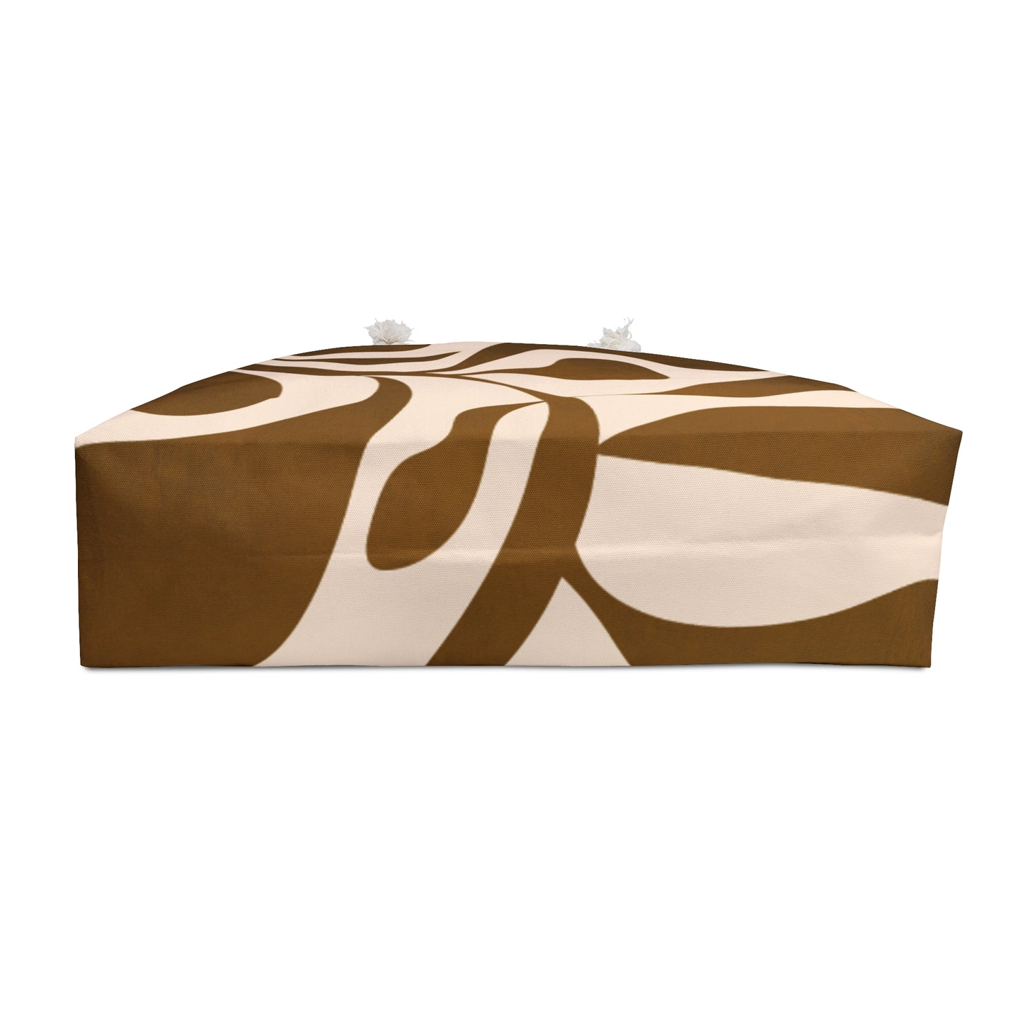 Brown and beige patterned box on a white background