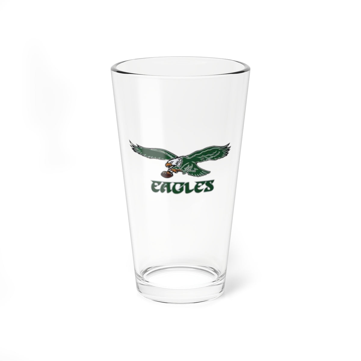 Vintage Philadelphia Eagles Pint Glass 16 oz | Retro Eagles Mixing Glass | NFL Barware | Philly Football Drinkware Gift | Fan Cave Decor