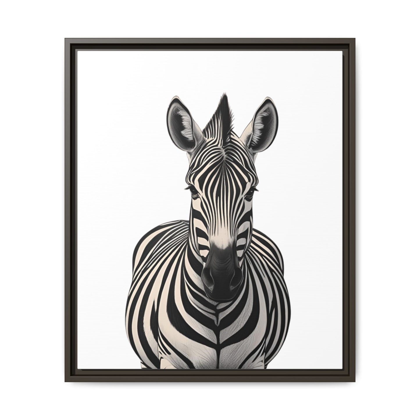 Striking Zebra Wall Art Black & White Wildlife Photography Print, Safari Animal Home Decor, Zebra Lover Nursery Room Gift