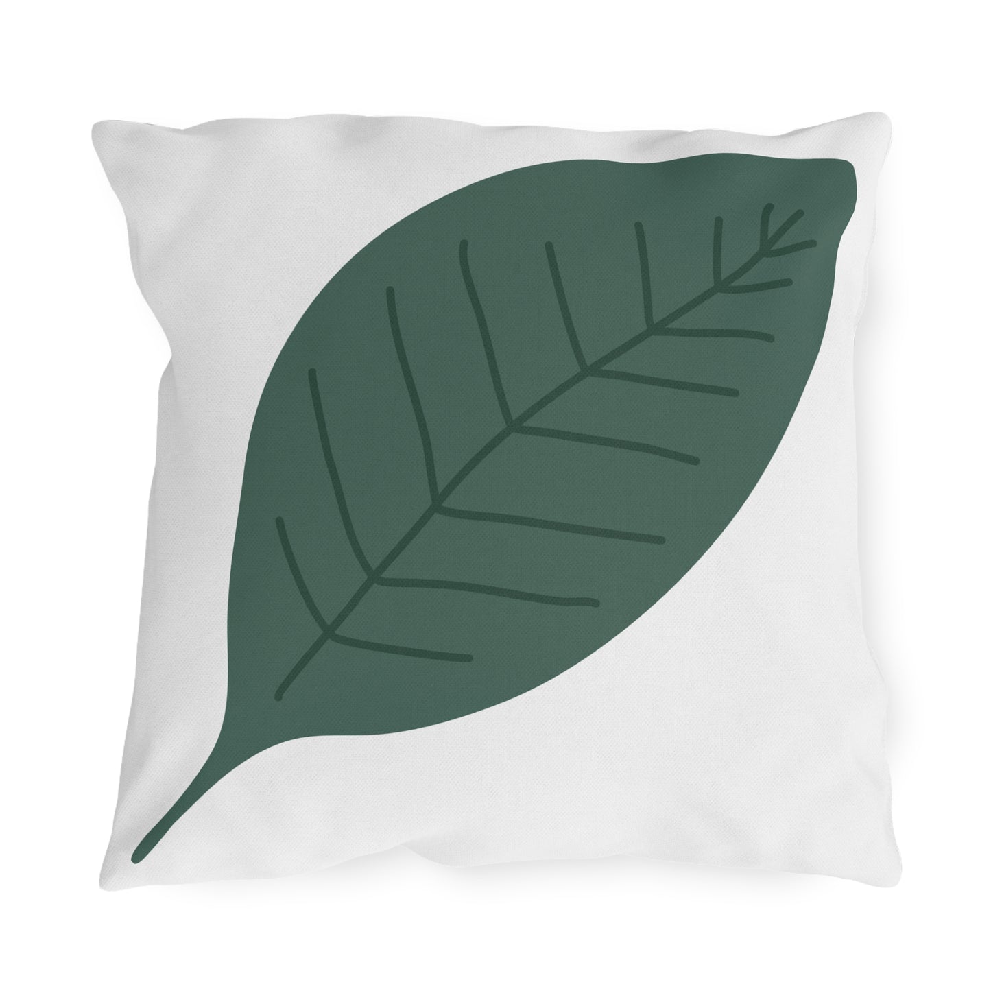 Leaf Botanical Outdoor Pillow – Tropical Green Patio Cushion