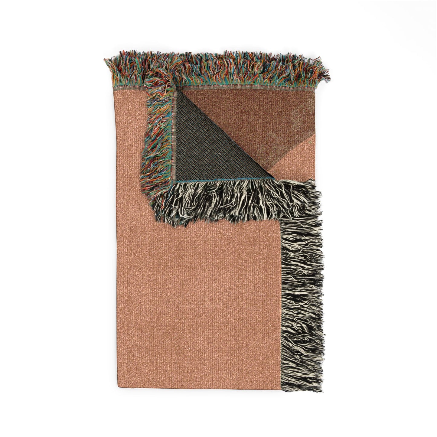 Modern Earth Tone Woven Throw Blanket | Minimalist Boho Decor