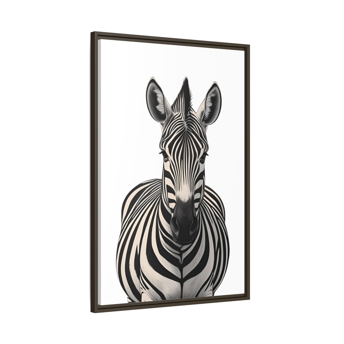Striking Zebra Wall Art Black & White Wildlife Photography Print, Safari Animal Home Decor, Zebra Lover Nursery Room Gift