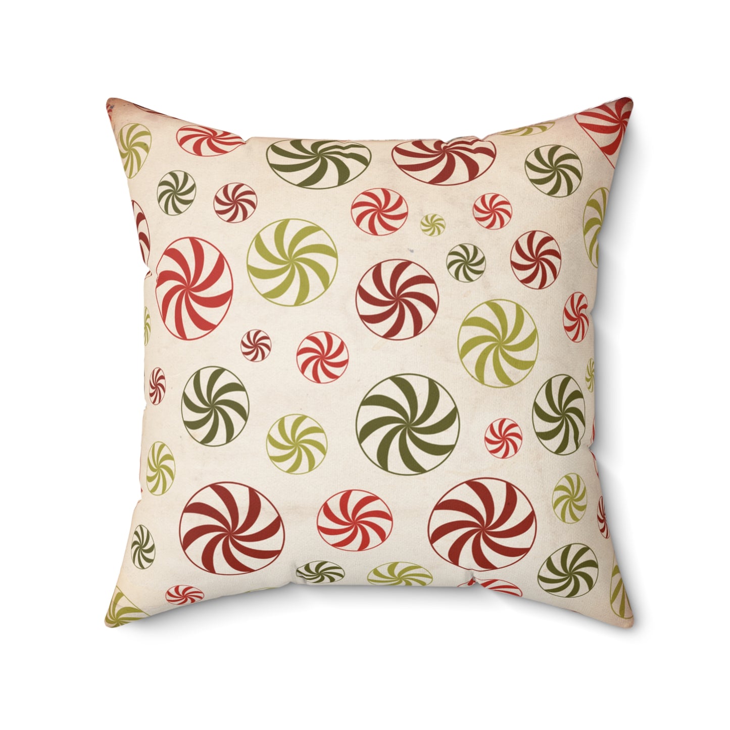 Peppermint Candy Christmas Pillow | Cozy Festive Holiday Decor