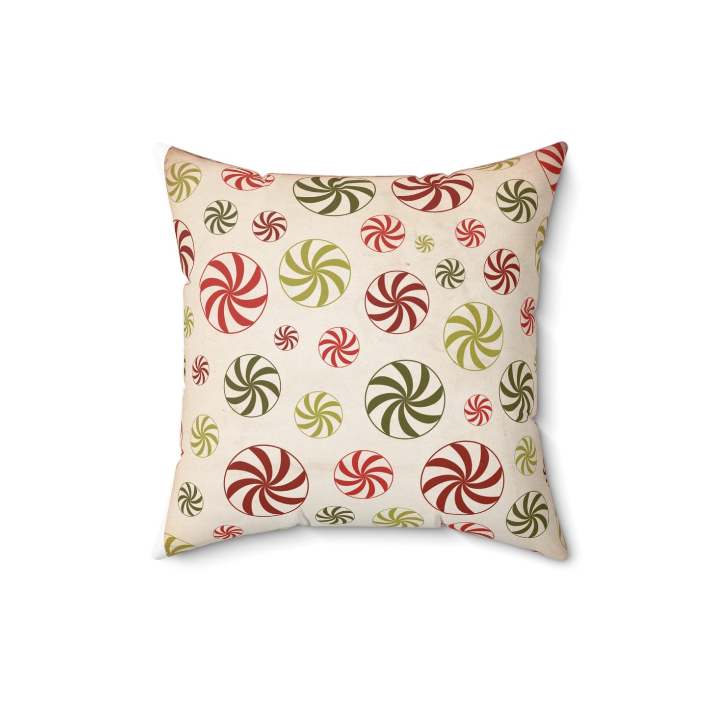 Peppermint Candy Christmas Pillow | Cozy Festive Holiday Decor