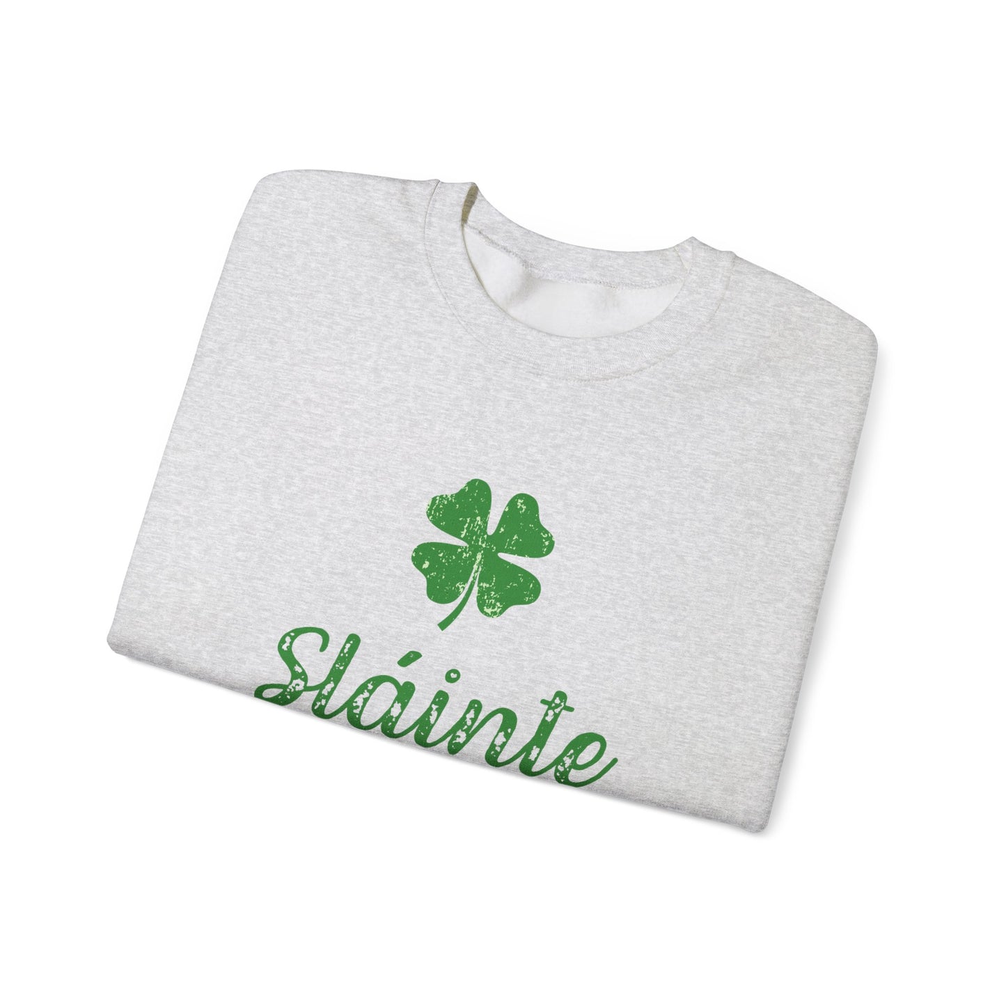 Sláinte Irish Sweatshirt – St Patrick’s Day Shamrock Crewneck – Irish Cheers Shirt – Lucky Clover St Paddy’s Day Sweatshirt