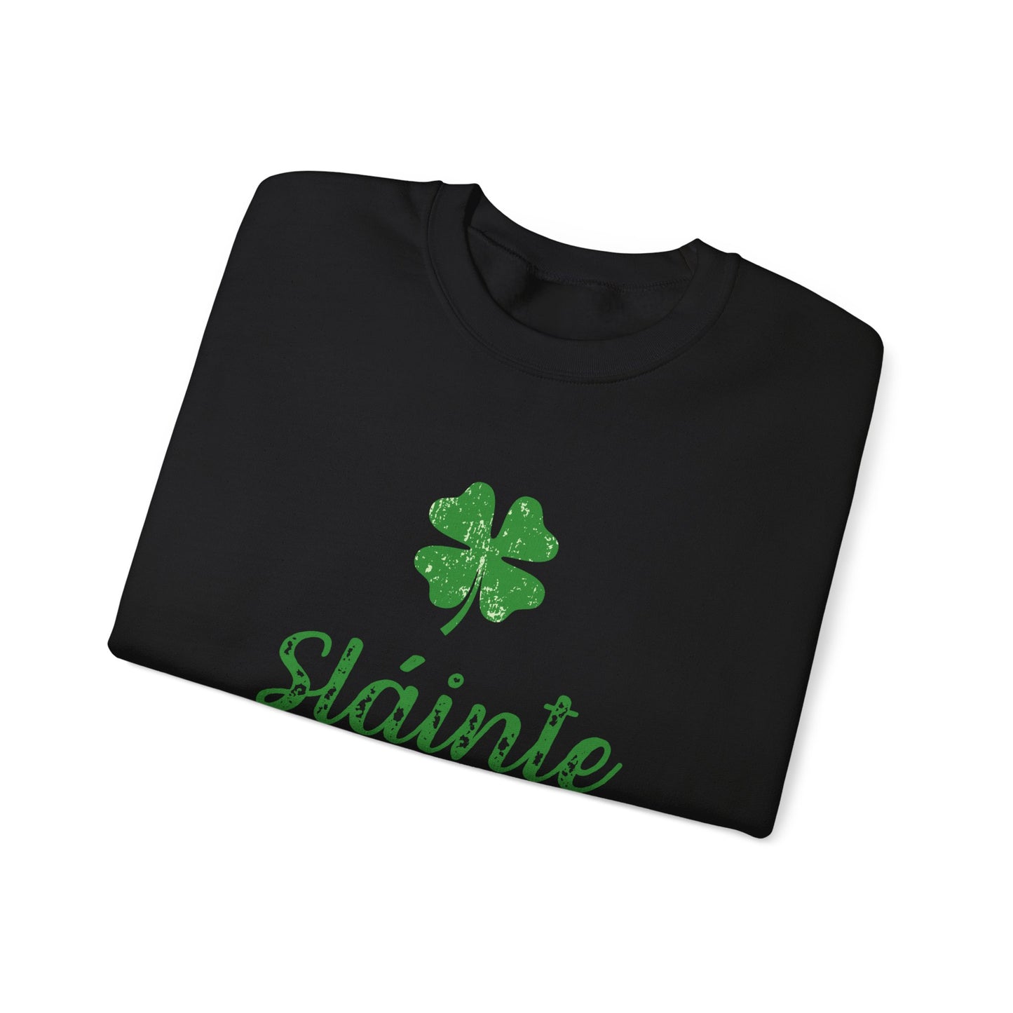 Sláinte Irish Sweatshirt – St Patrick’s Day Shamrock Crewneck – Irish Cheers Shirt – Lucky Clover St Paddy’s Day Sweatshirt