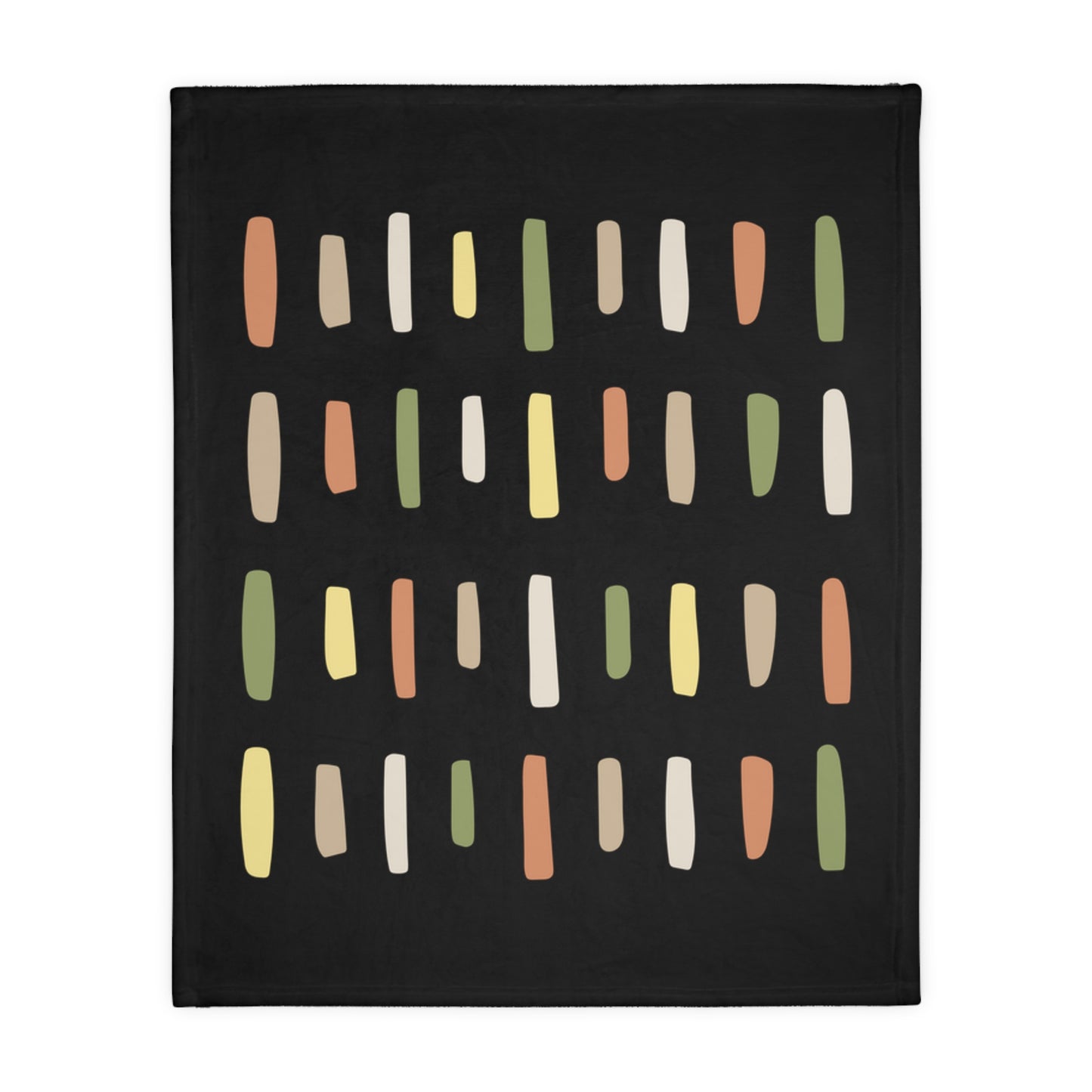 Abstract Dashes Pattern Blanket | Velveteen Microfiber Blanket