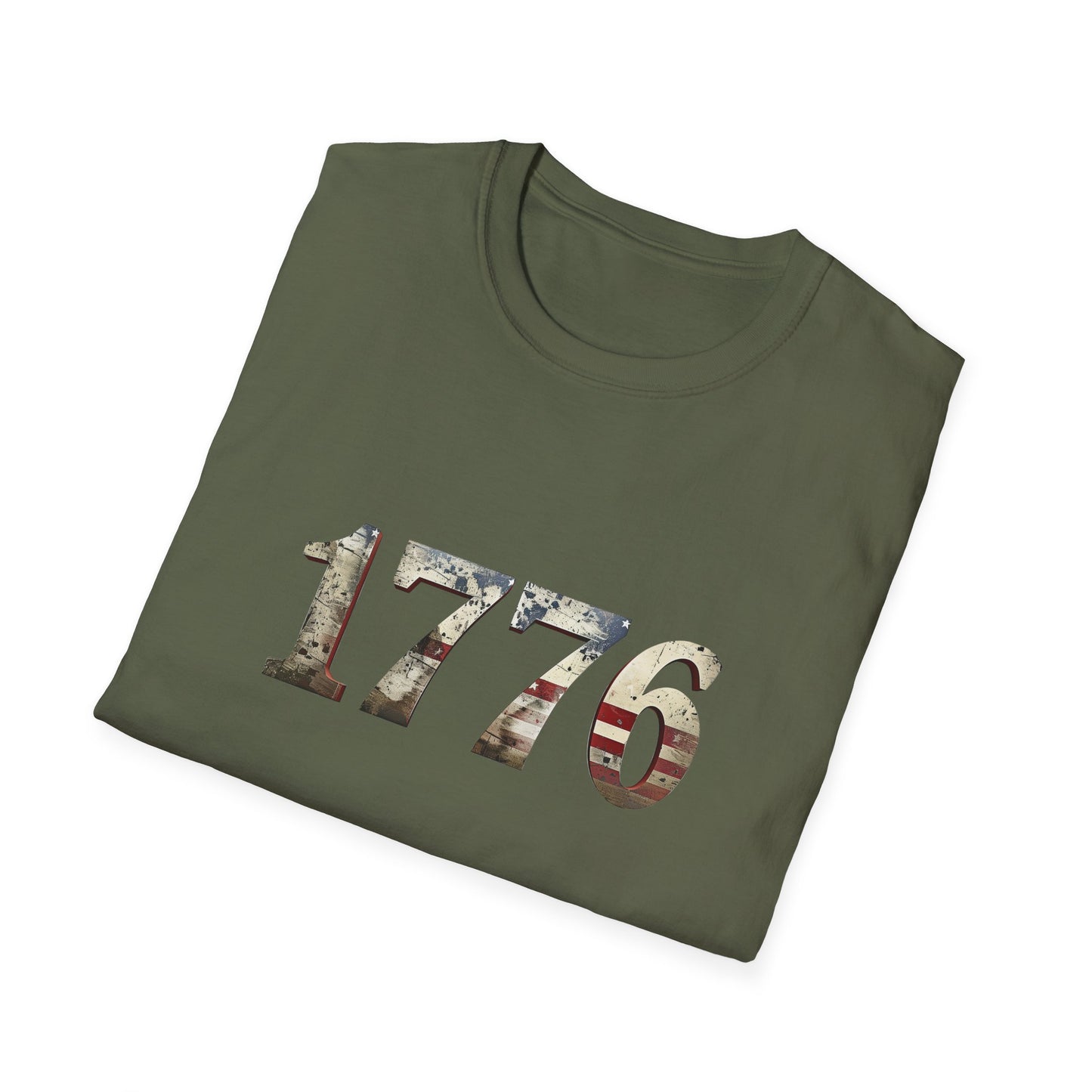 Distressed 1776 Unisex T-Shirt for 4th of July Celebration, Patriotic Tee, Vintage Independence Day Shirt, America Birthday Apparel,
