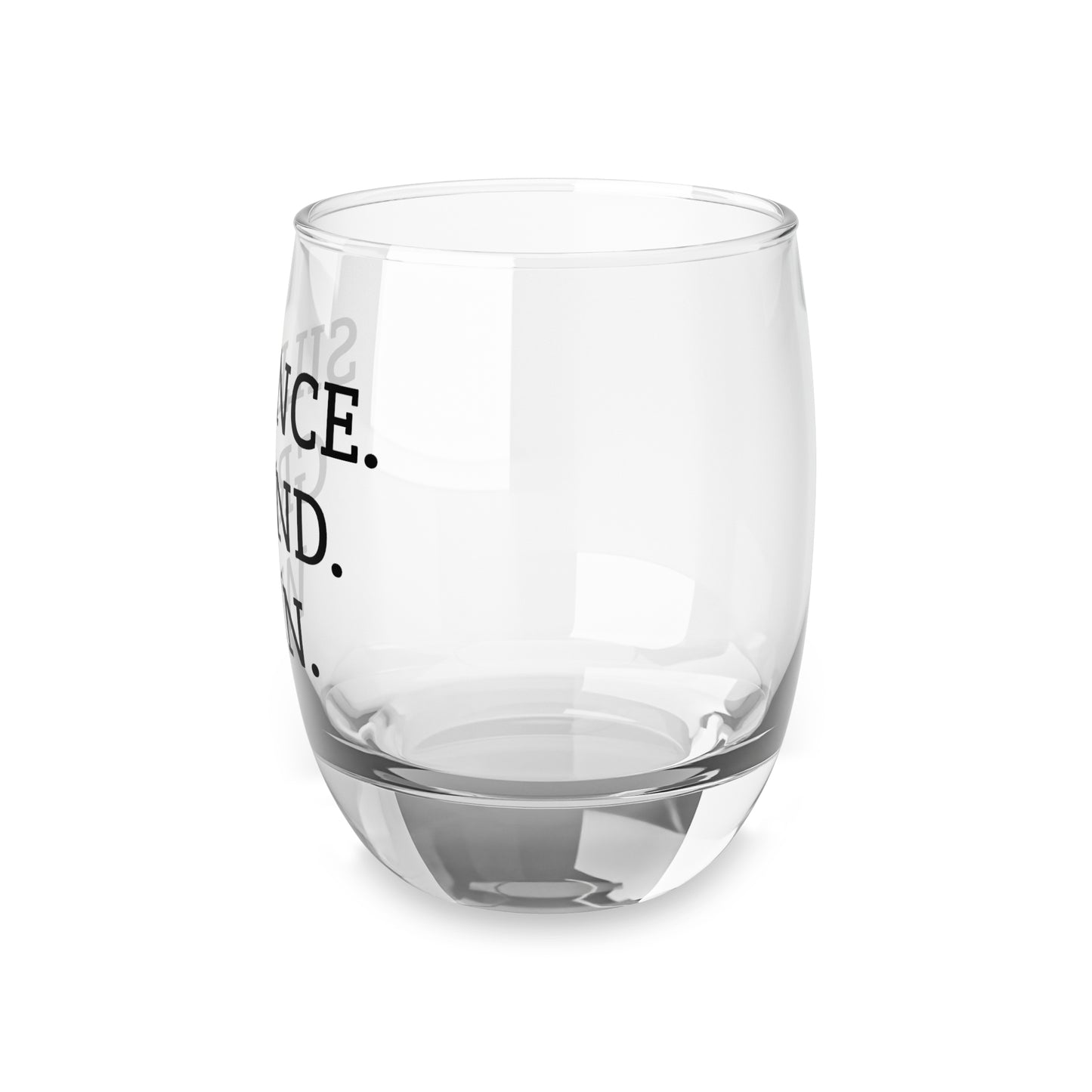 Hustle Mindset Whiskey Glass | Silence Grind Win Bar Glass