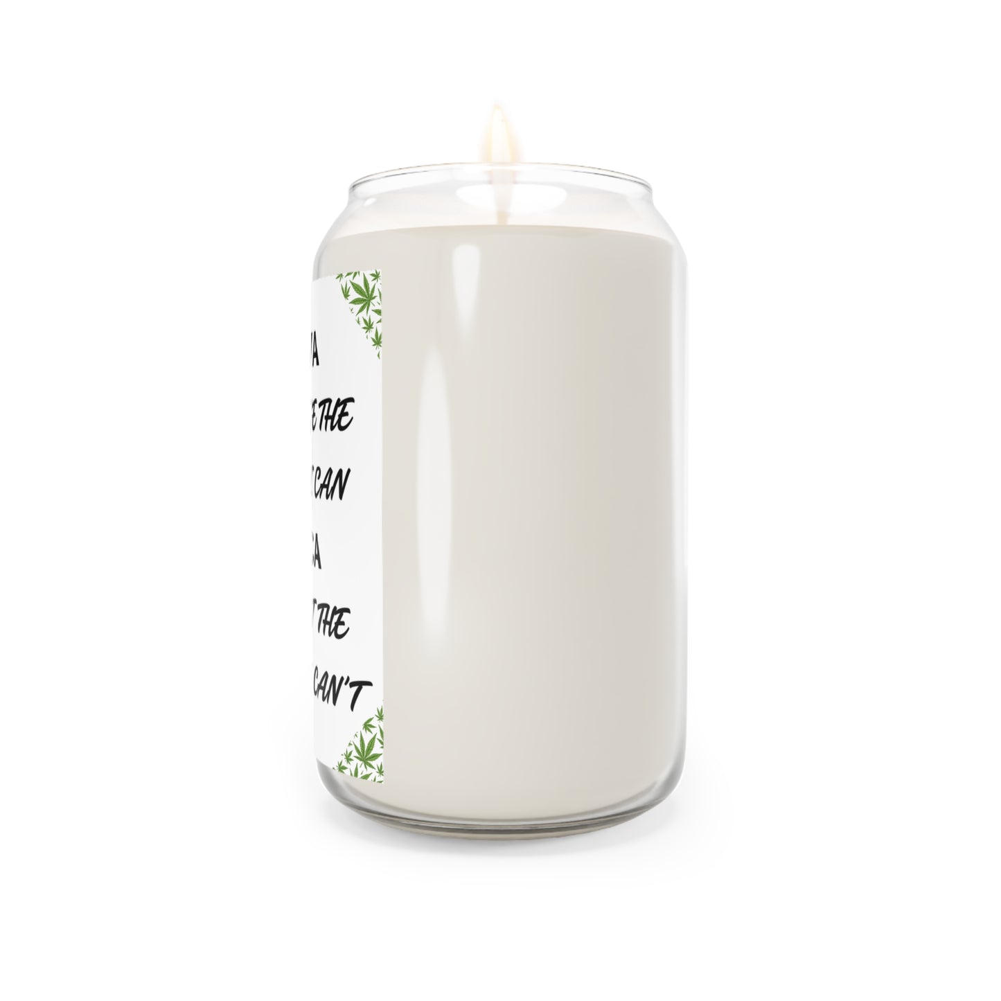 Sativa Indica Candle | Funny Weed Cannabis Lover Gift | Inspirational Candle for Relaxation & Motivation