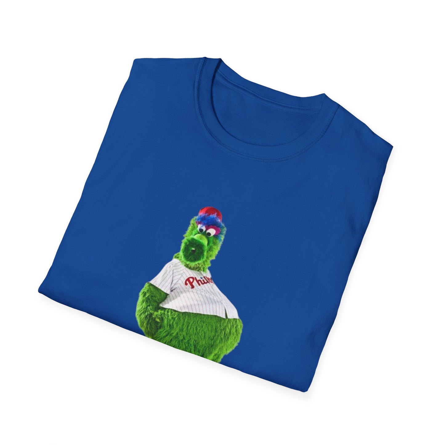 Cartoon Baseball Mascot T-Shirt | Funny Green Character Tee for Sports Lovers