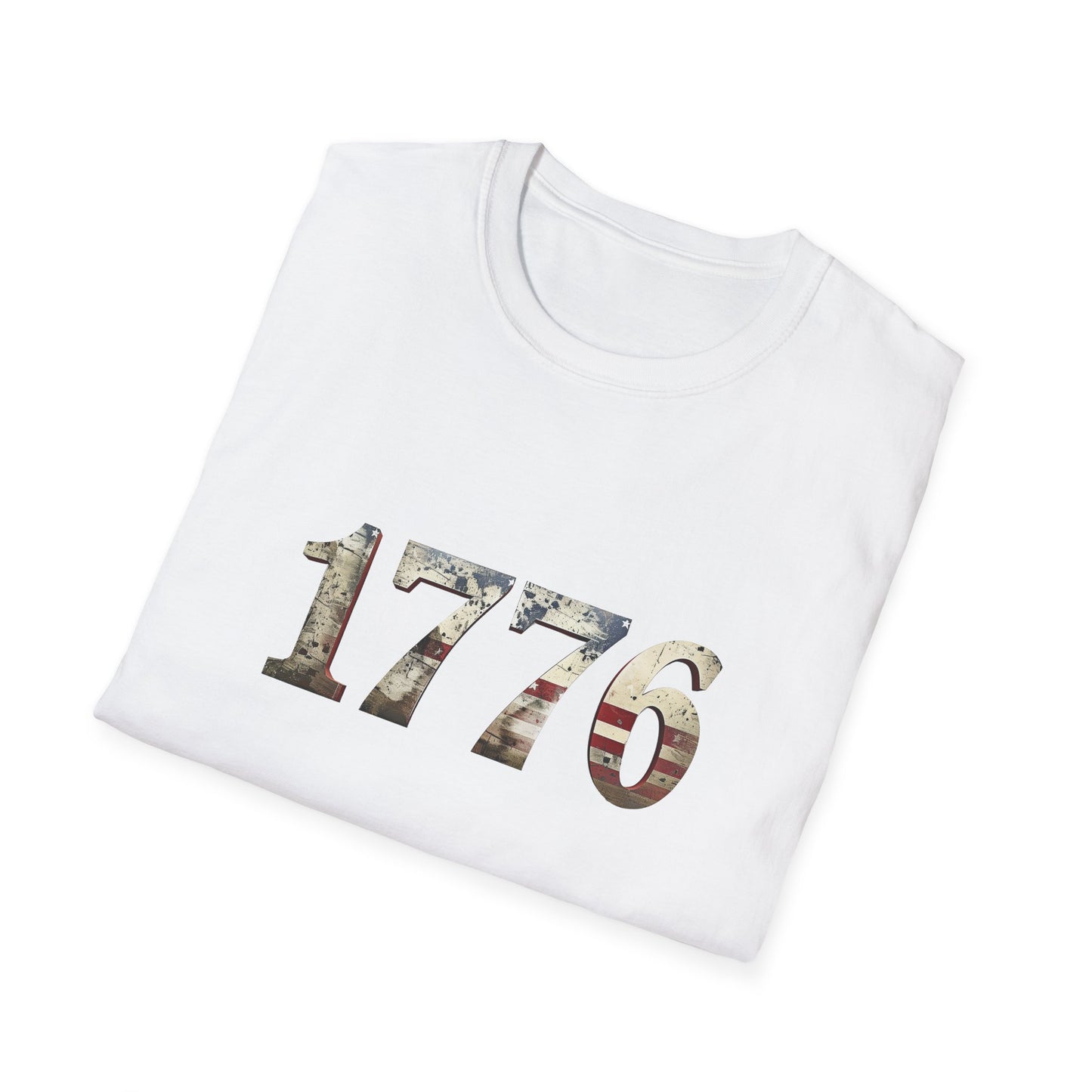 Distressed 1776 Unisex T-Shirt for 4th of July Celebration, Patriotic Tee, Vintage Independence Day Shirt, America Birthday Apparel,