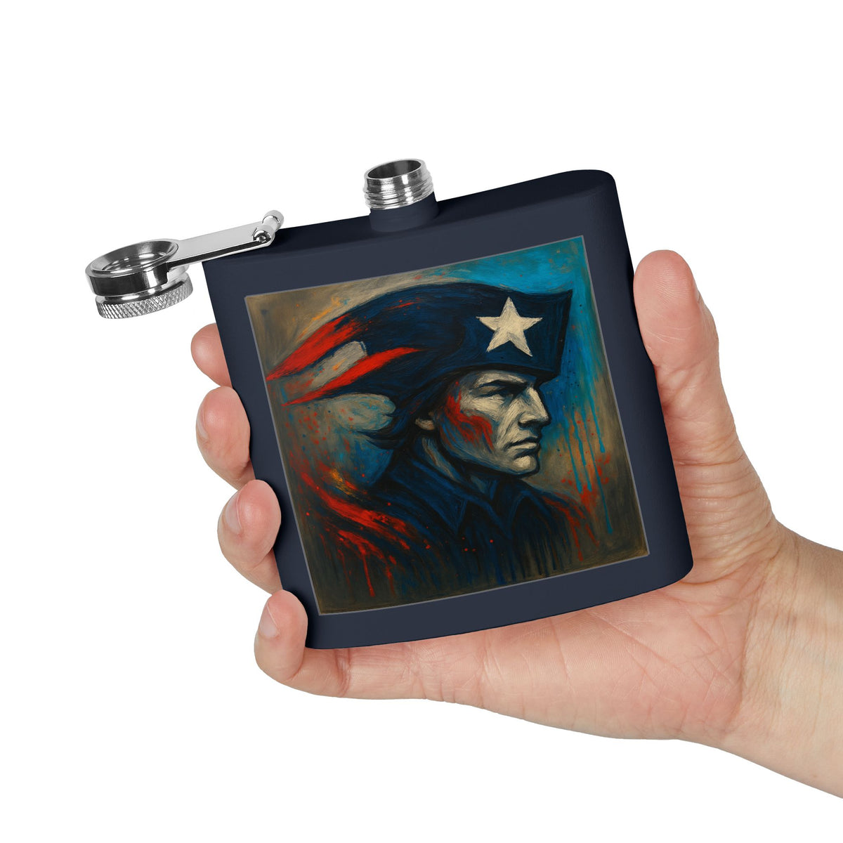 New England Football Patriot-Inspired Flask – Football Fan Gift