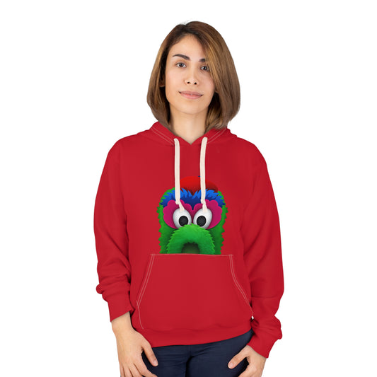 Colorful Fuzzy Monster Hoodie |  Pullover |Baseball Mascot