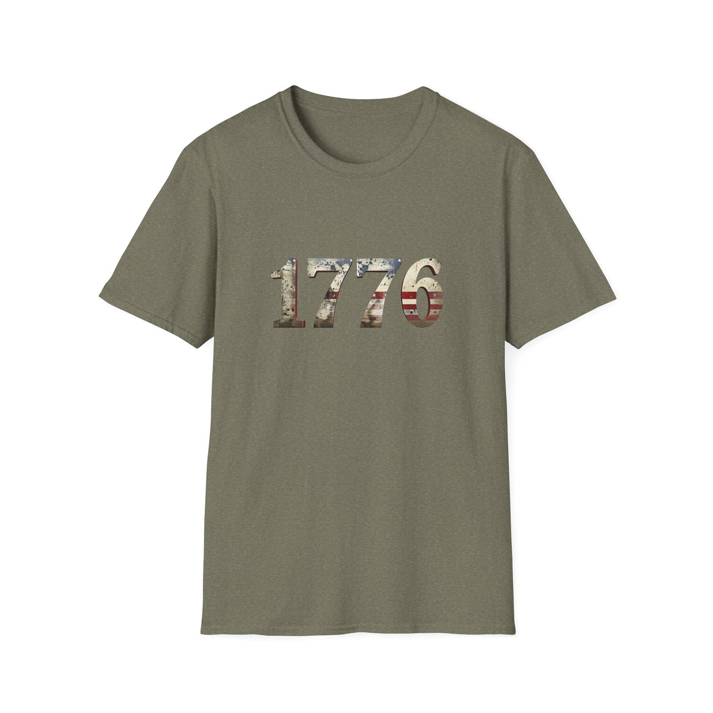 Distressed 1776 Unisex T-Shirt for 4th of July Celebration, Patriotic Tee, Vintage Independence Day Shirt, America Birthday Apparel,