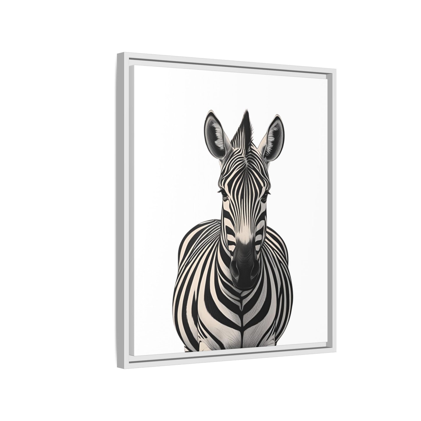Striking Zebra Wall Art Black & White Wildlife Photography Print, Safari Animal Home Decor, Zebra Lover Nursery Room Gift