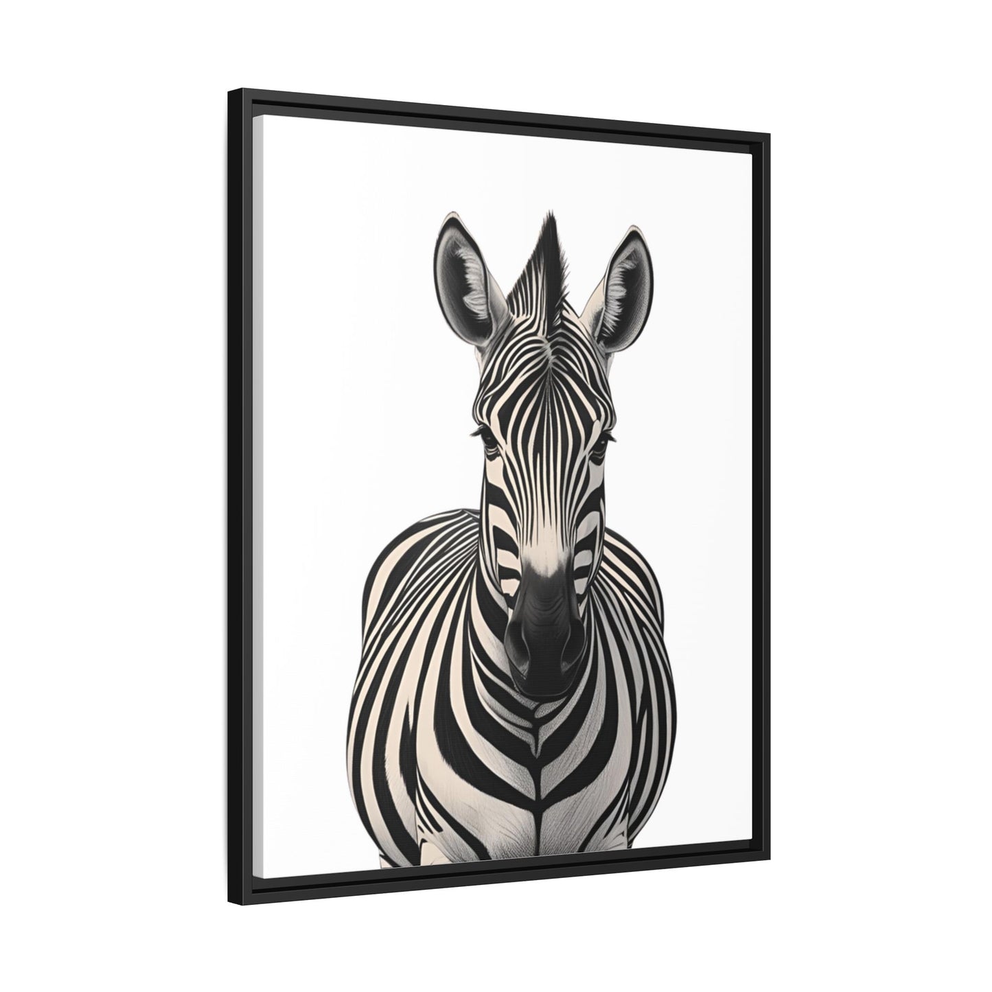 Striking Zebra Wall Art Black & White Wildlife Photography Print, Safari Animal Home Decor, Zebra Lover Nursery Room Gift