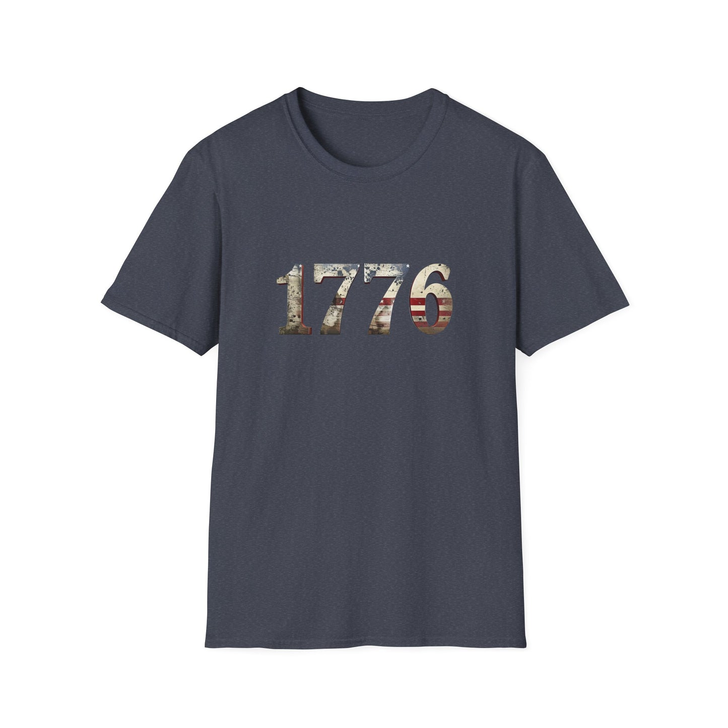 Distressed 1776 Unisex T-Shirt for 4th of July Celebration, Patriotic Tee, Vintage Independence Day Shirt, America Birthday Apparel,