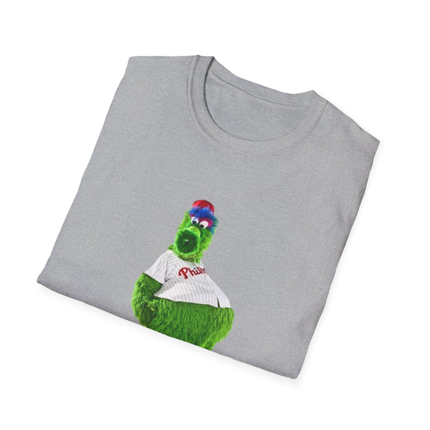 Cartoon Baseball Mascot T-Shirt | Funny Green Character Tee for Sports Lovers