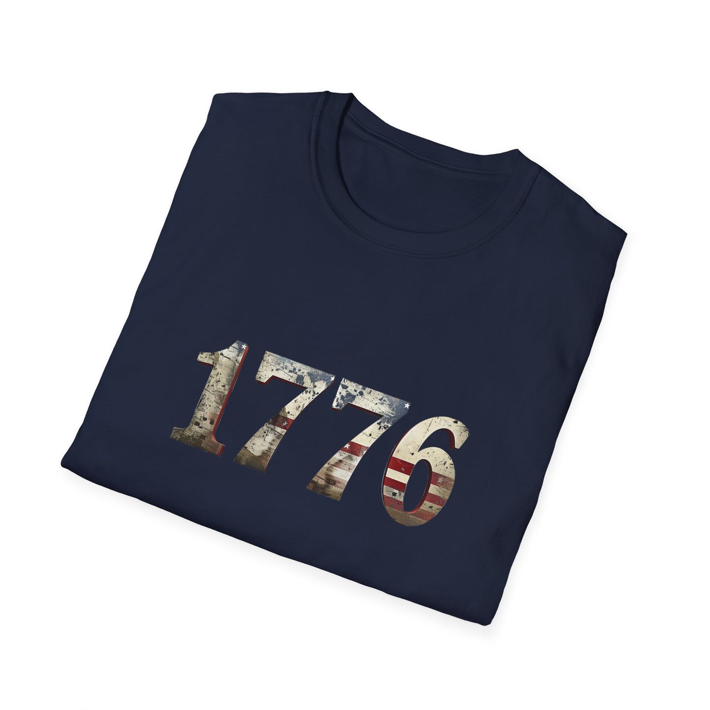 Distressed 1776 Unisex T-Shirt for 4th of July Celebration, Patriotic Tee, Vintage Independence Day Shirt, America Birthday Apparel,