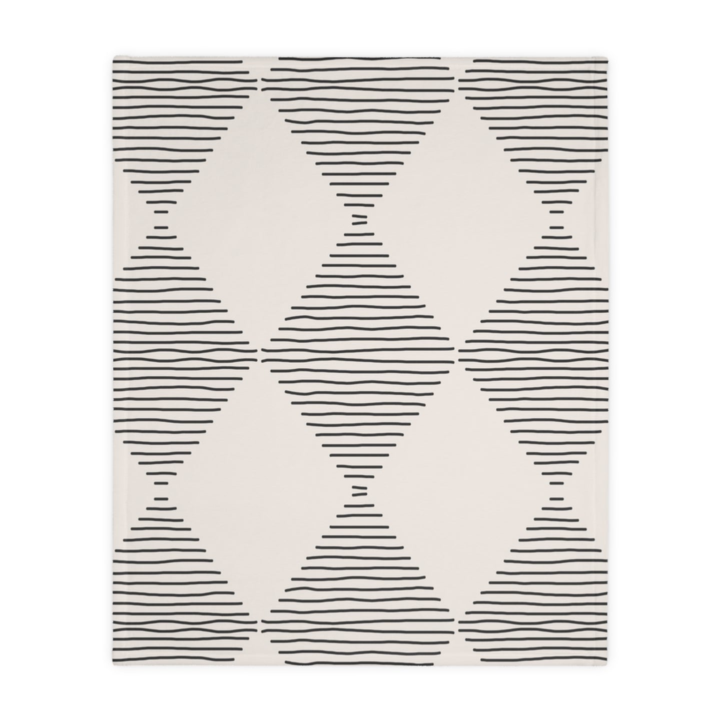 Modern Neutral Geometric Blanket | Minimal Boho Home Decor