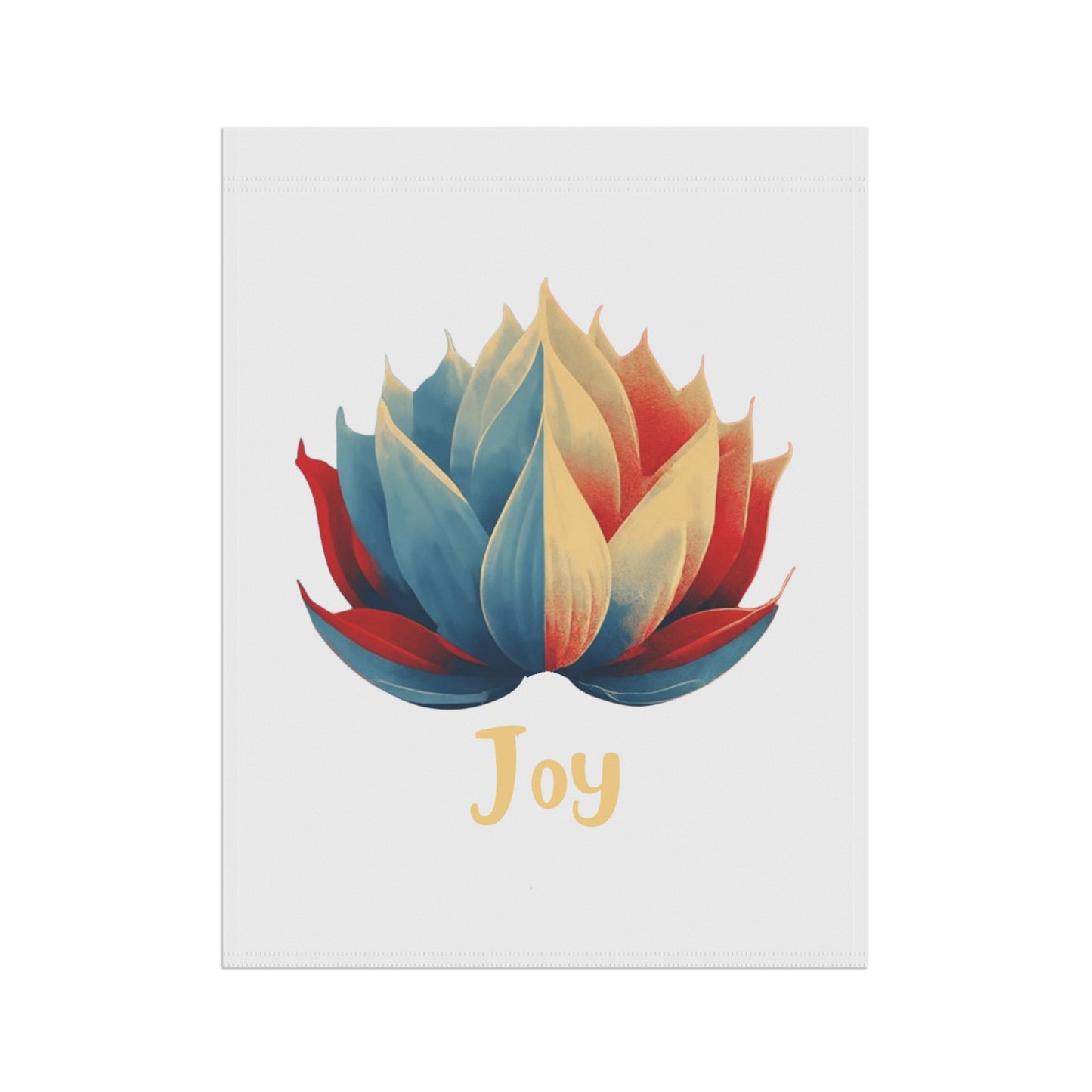 Joy Lotus Garden Flag | Colorful Floral Outdoor Flag | Inspirational Yard Decor | Peaceful Garden Accent | Housewarming Gift