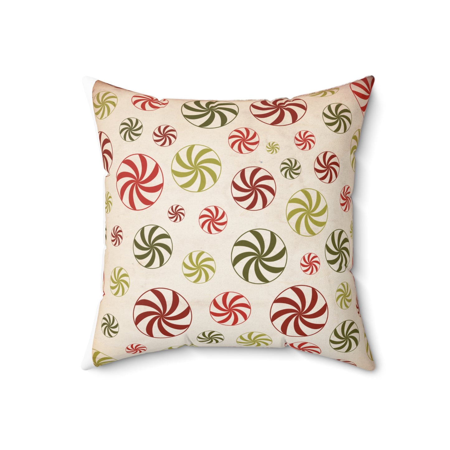 Peppermint Candy Christmas Pillow | Cozy Festive Holiday Decor