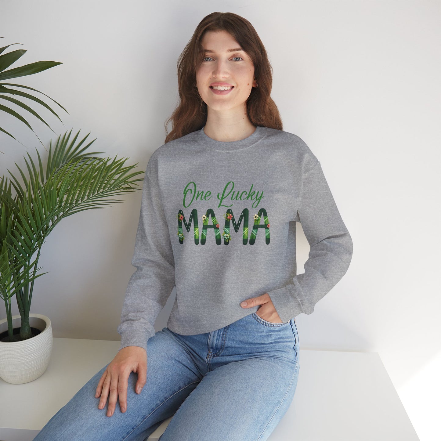 Irish Mom Sweatshirt St Patrick's Day Crewneck  Mom Gift