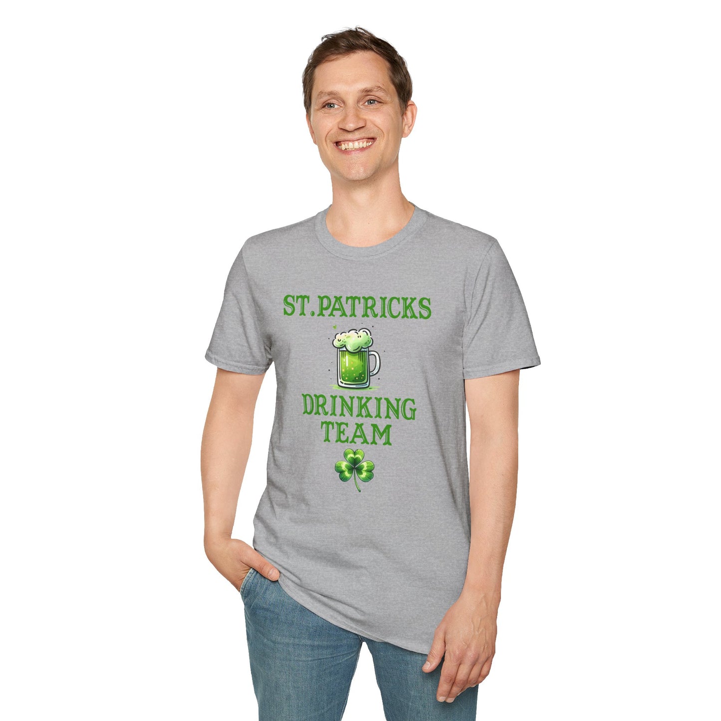 St. Patrick’s Drinking Team T-Shirt – Funny Irish Beer Shirt – St Patrick’s Day Party Tee – Shamrock Beer Graphic Shirt