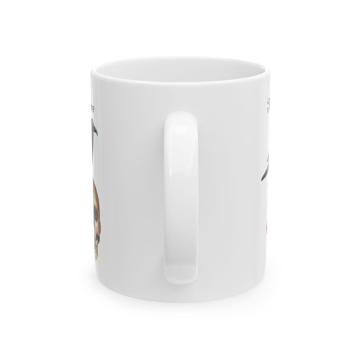 Halloween Mug - Raven Sitting on Skull Nevermore