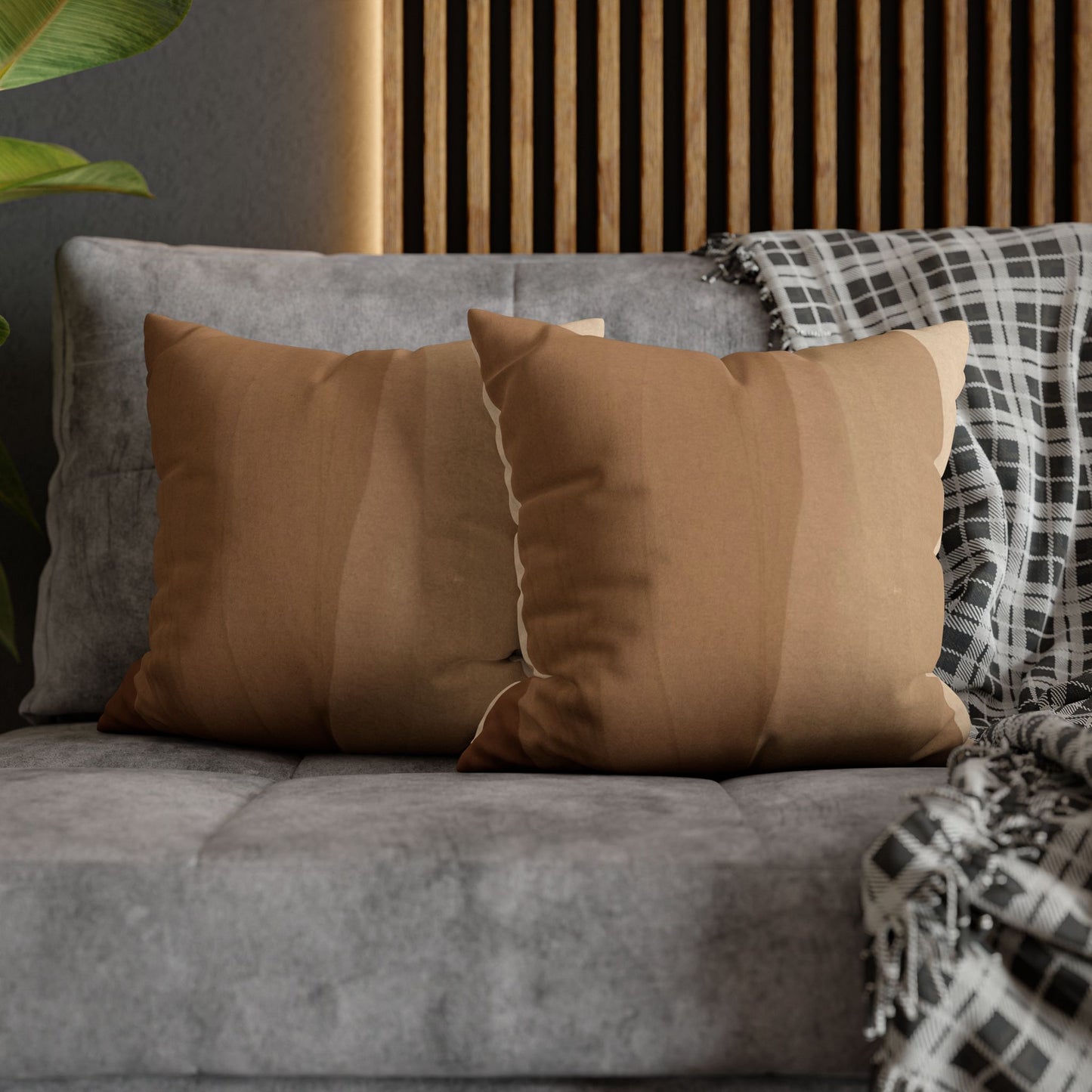 Faux Suede Square Pillowcase