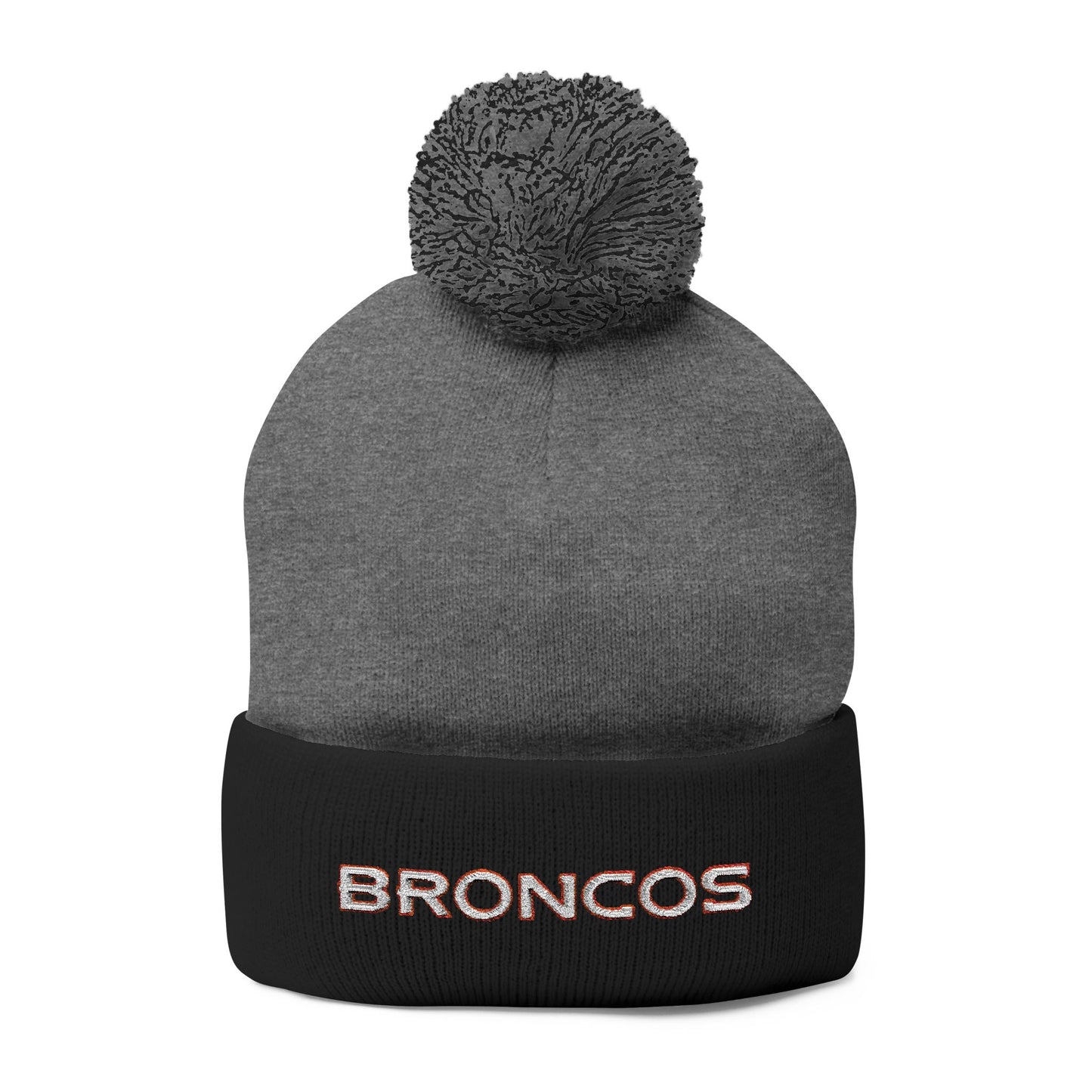 Broncos Knit Beanie Hat | Denver Broncos Winter Cap | Embroidered Broncos Hat | Football Fan Gift | Denver Game Day Beanie