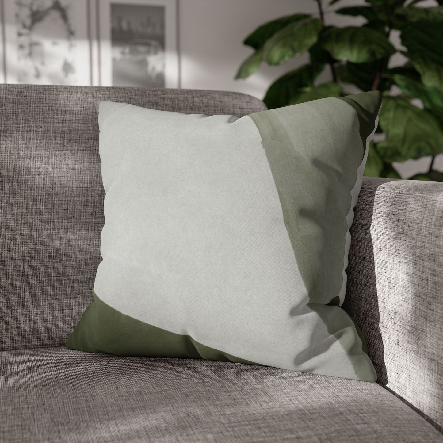 Modern Gray Gradient Square Cushion Cover, Throw Pillow Cover