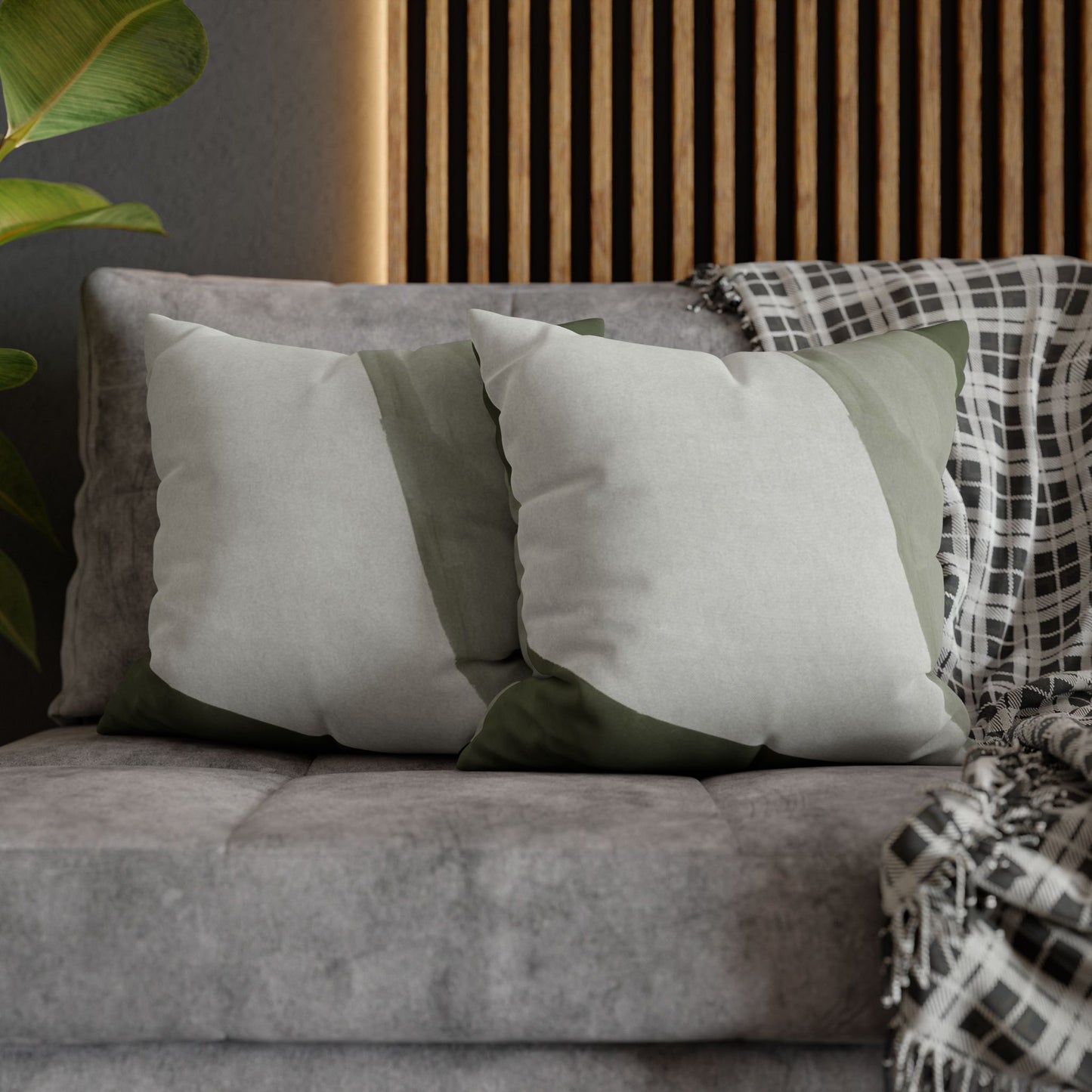 Modern Gray Gradient Square Cushion Cover, Throw Pillow Cover