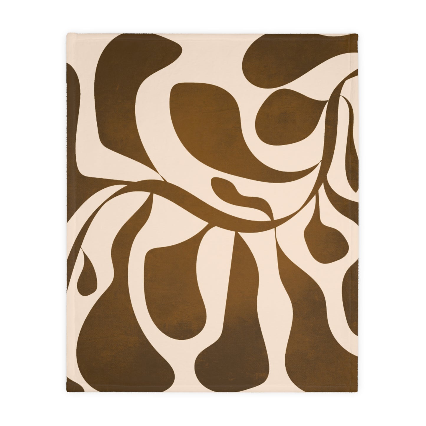 Modern Abstract Microfiber Throw Blanket | Neutral Boho Minimalist Decor