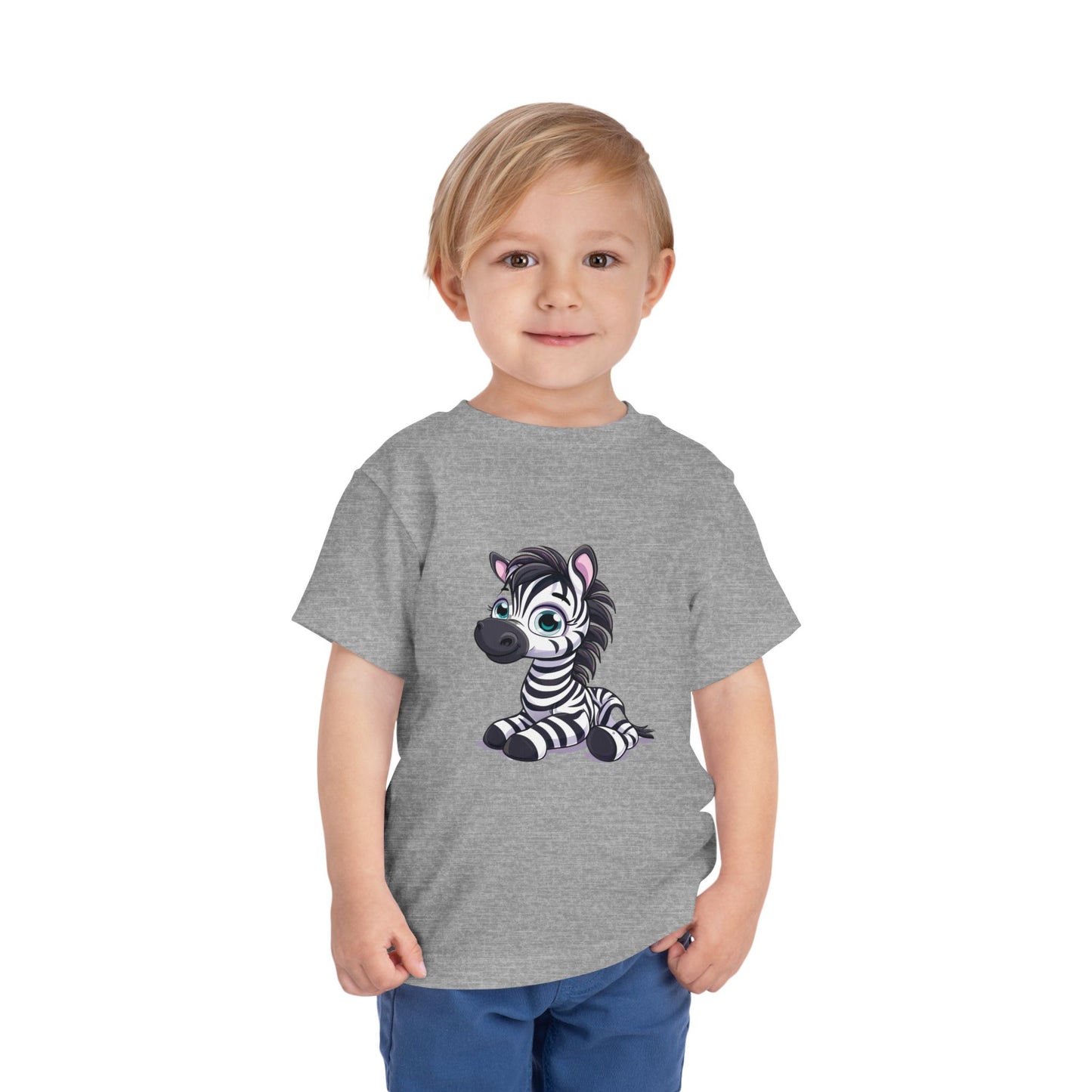 Zebra Toddler & Kids T-Shirt – Cute Safari Animal Graphic Tee for Kids, Jungle Zoo Shirt