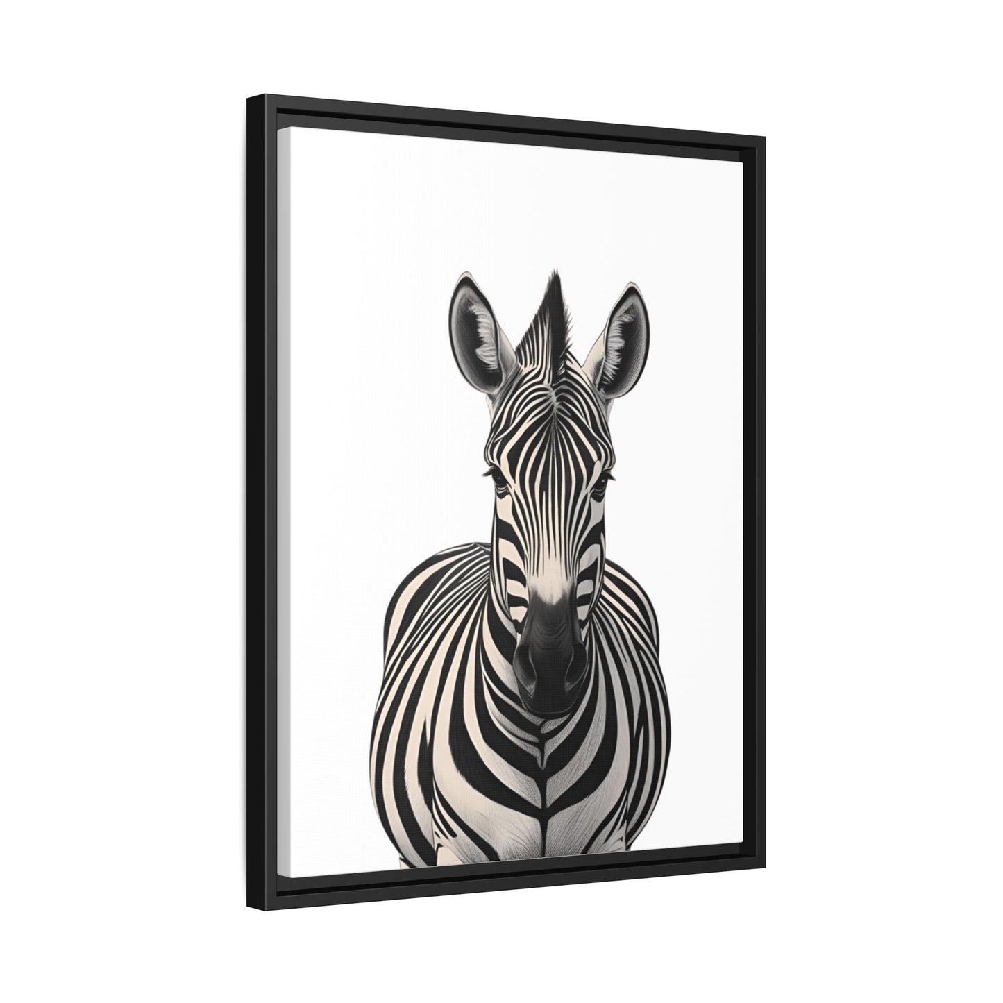 Striking Zebra Wall Art Black & White Wildlife Photography Print, Safari Animal Home Decor, Zebra Lover Nursery Room Gift