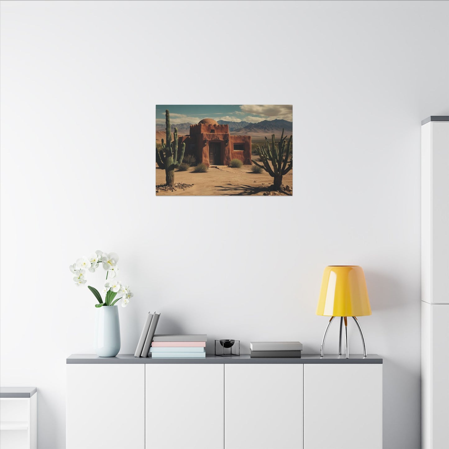 Southwestern Wall Art |  Rustic Desert Scene | Mantle Art Decor