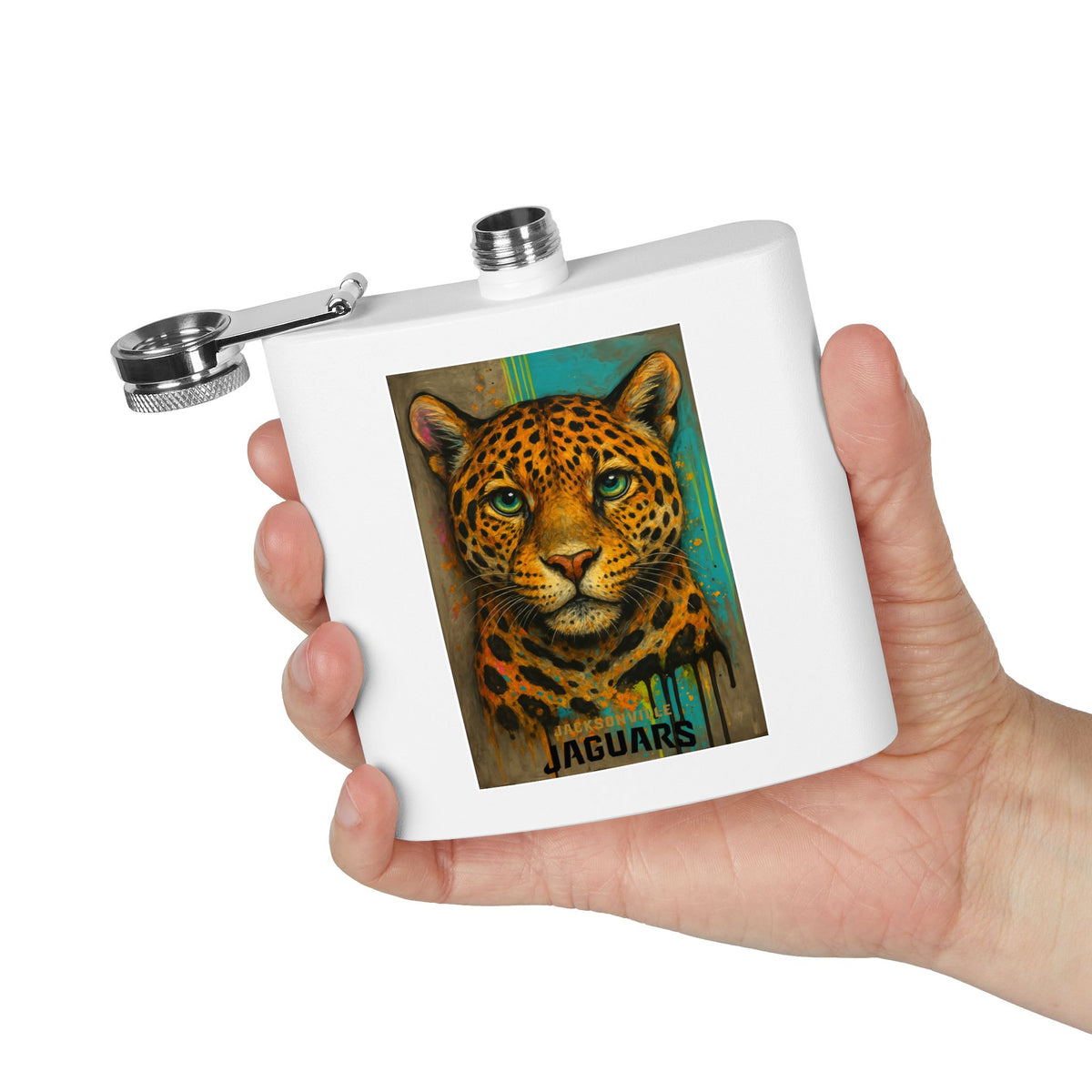 Jacksonville-Inspired Jaguar Flask – Bold Football Fan Gift
