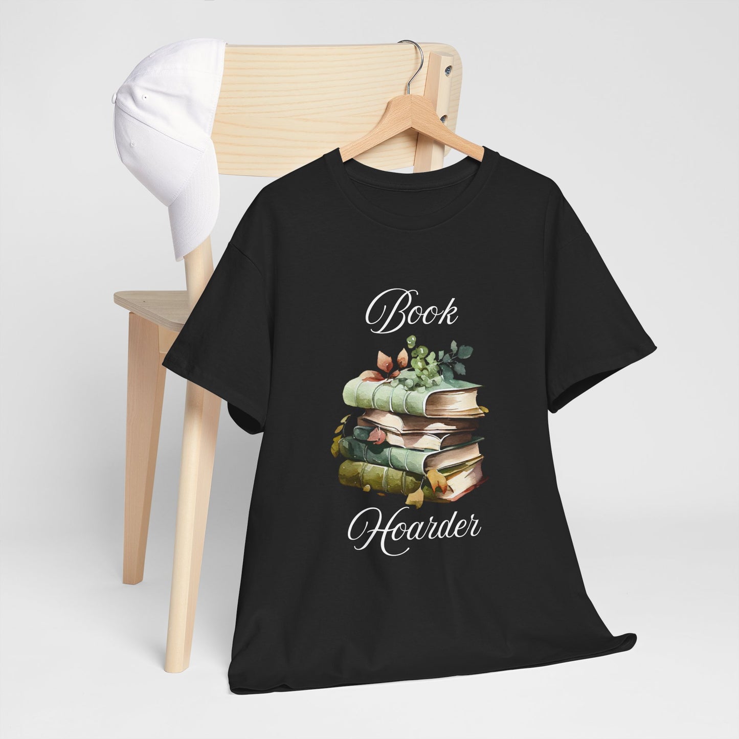 Book Hoarder Unisex Heavy Cotton Tee Perfect for Book Lovers Readers and Library Enthusiasts Great Gift for Holidays and Birthdays
