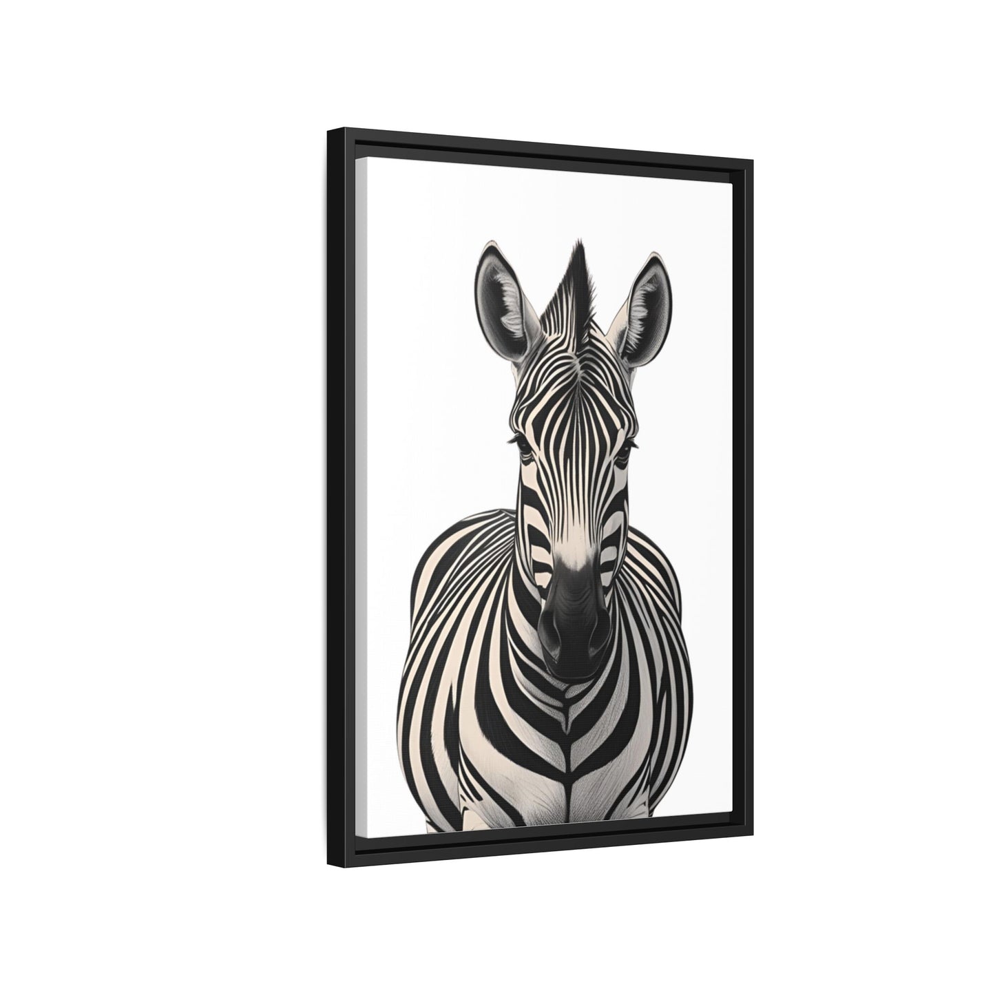 Striking Zebra Wall Art Black & White Wildlife Photography Print, Safari Animal Home Decor, Zebra Lover Nursery Room Gift