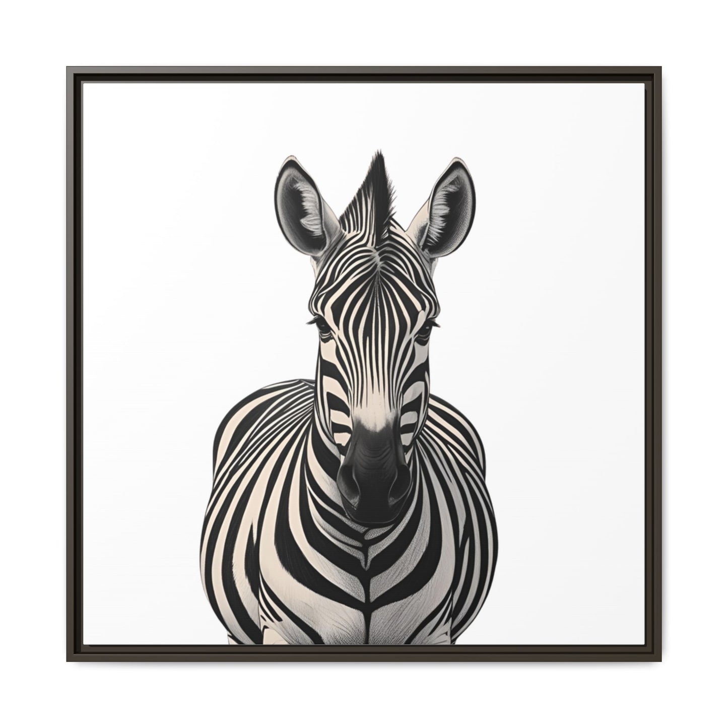 Striking Zebra Wall Art Black & White Wildlife Photography Print, Safari Animal Home Decor, Zebra Lover Nursery Room Gift