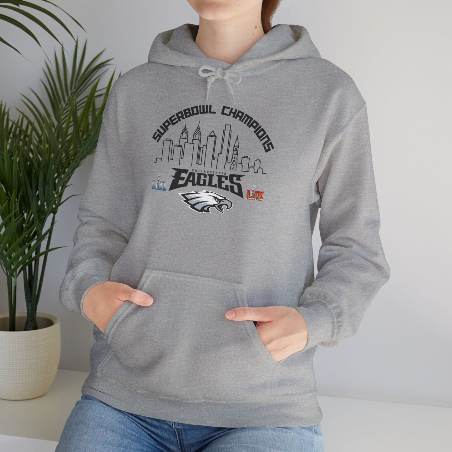 Philadelphia Football Super Bowl Champions Hoodie, Philly Skyline Football Sweatshirt, Philadelphia Fan Gear